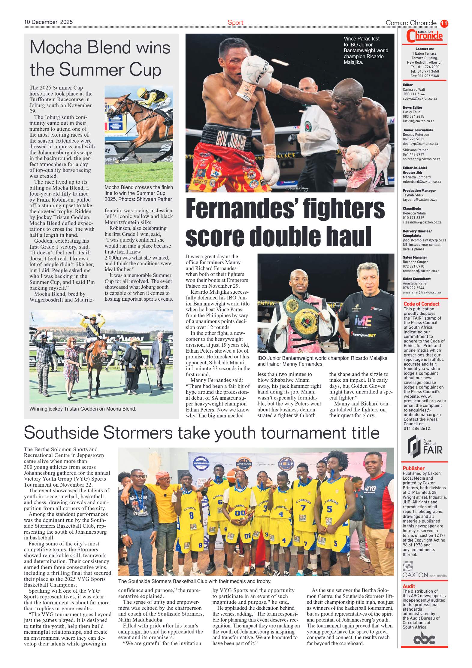 Comaro Chronicle 10 December 2025 page 13
