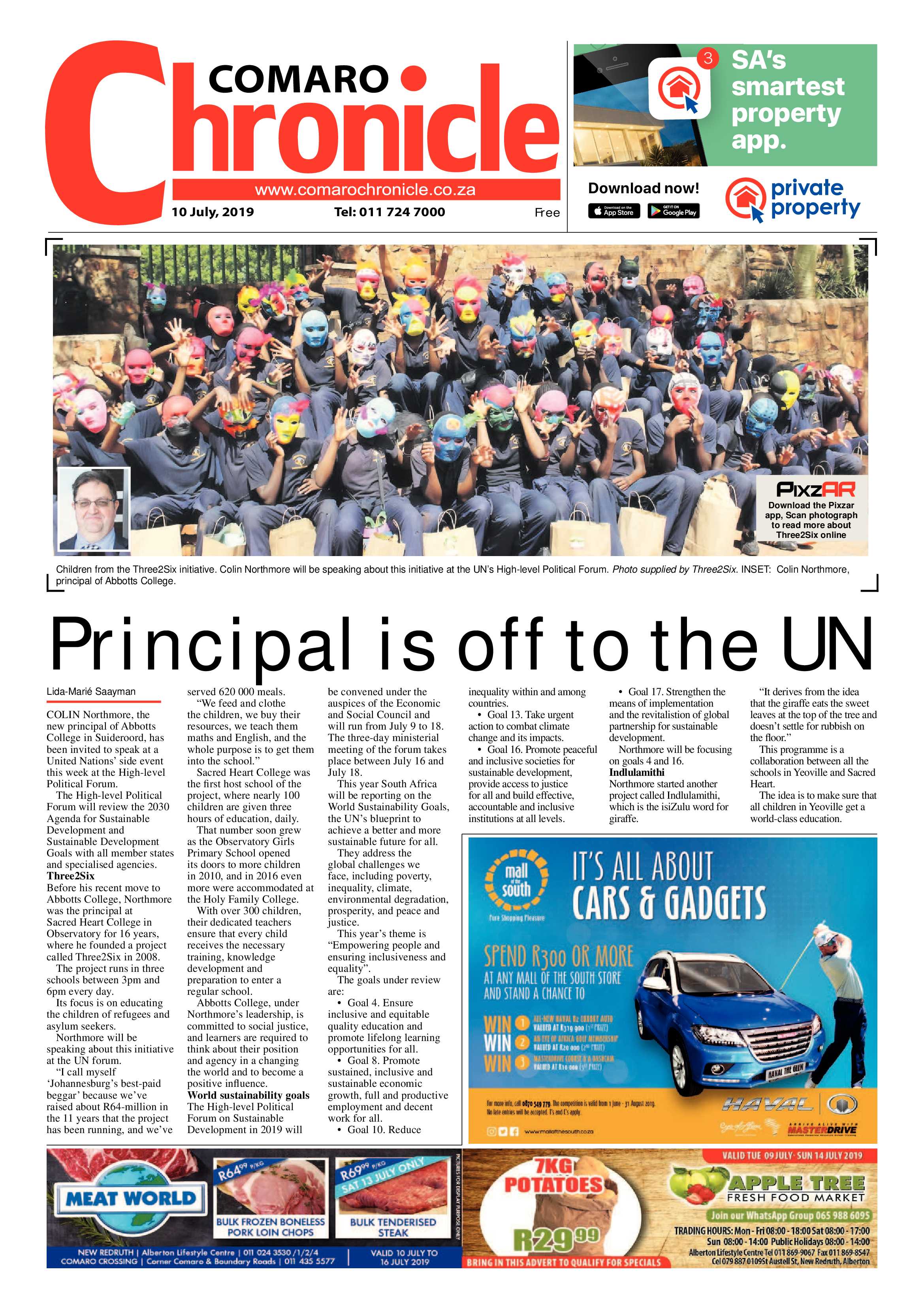 Comaro Chronicle 10 July 2019 page 1