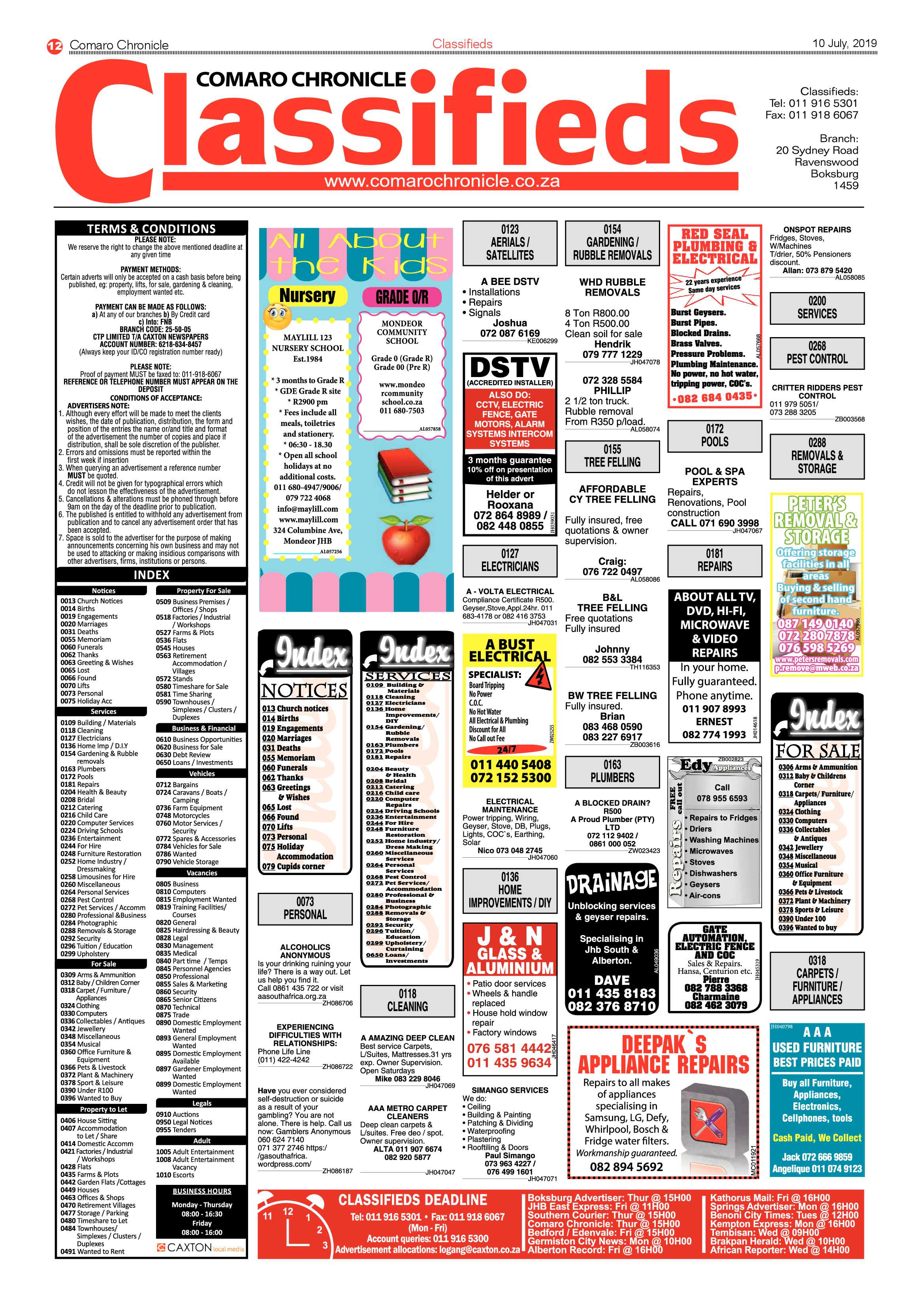 Comaro Chronicle 10 July 2019 page 12