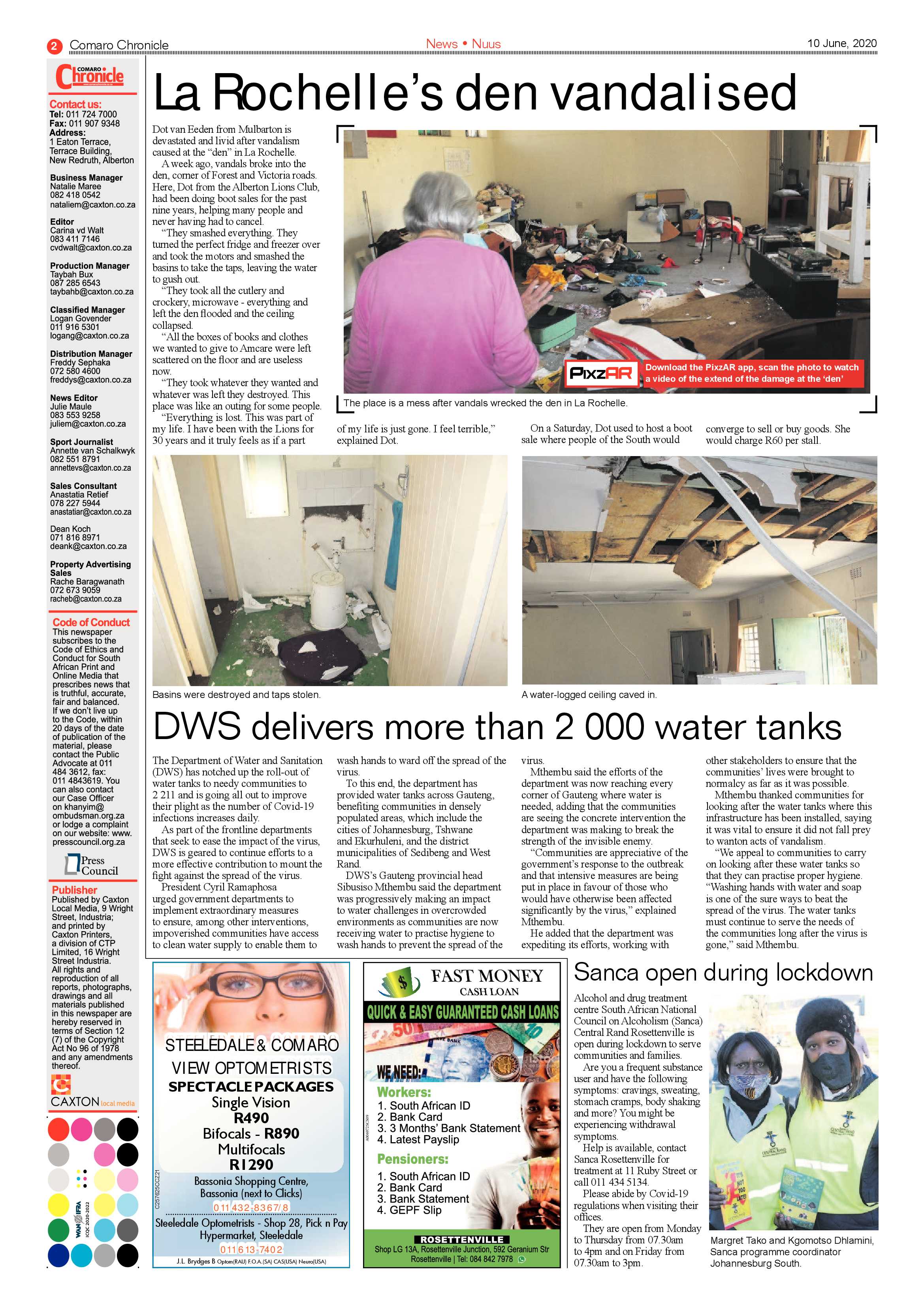 Comaro Chronicle 10 June 2020 page 2