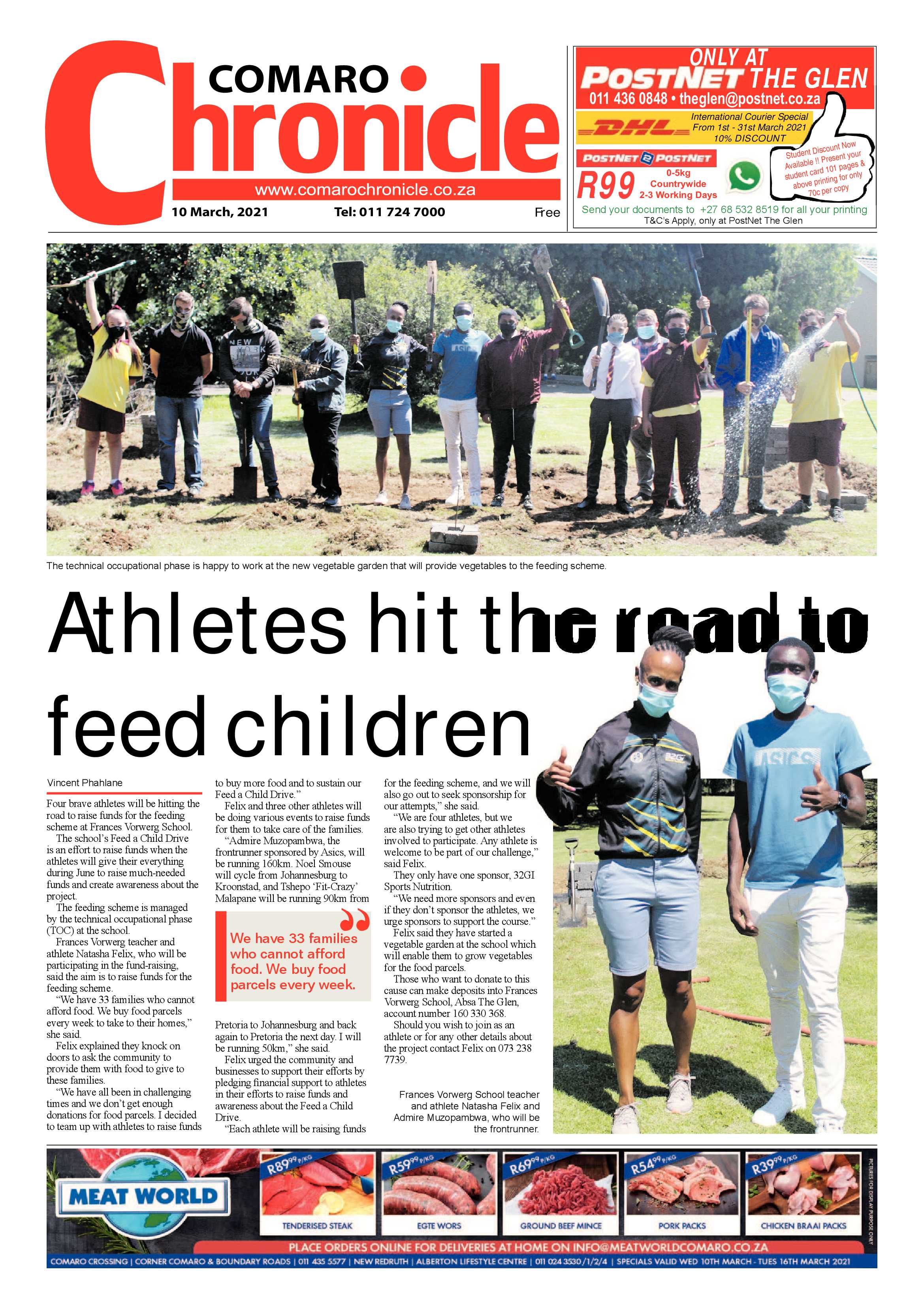 Comaro Chronicle 10 March 2021 page 1