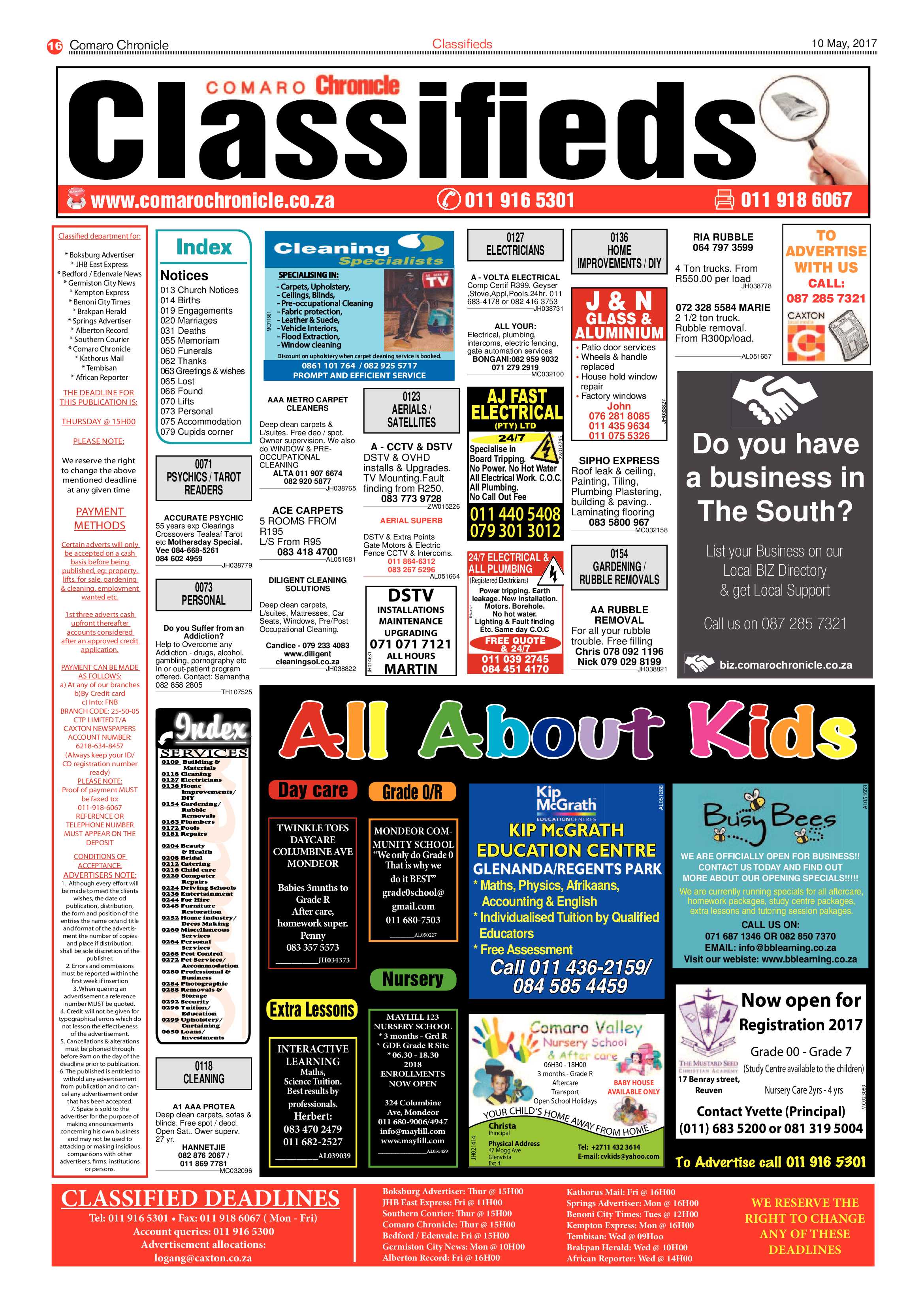 Comaro Chronicle 10 May 2017 page 16