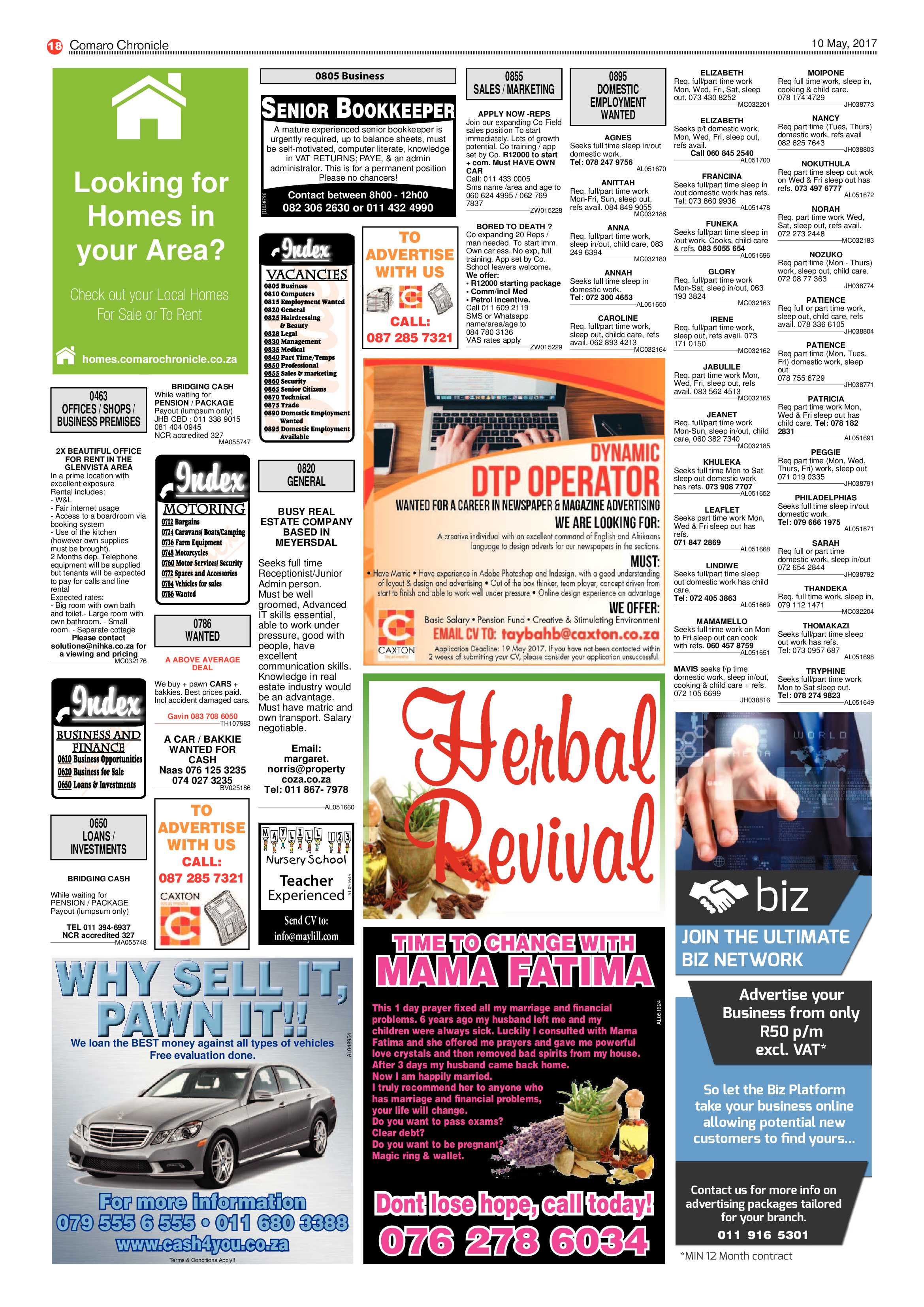 Comaro Chronicle 10 May 2017 page 18