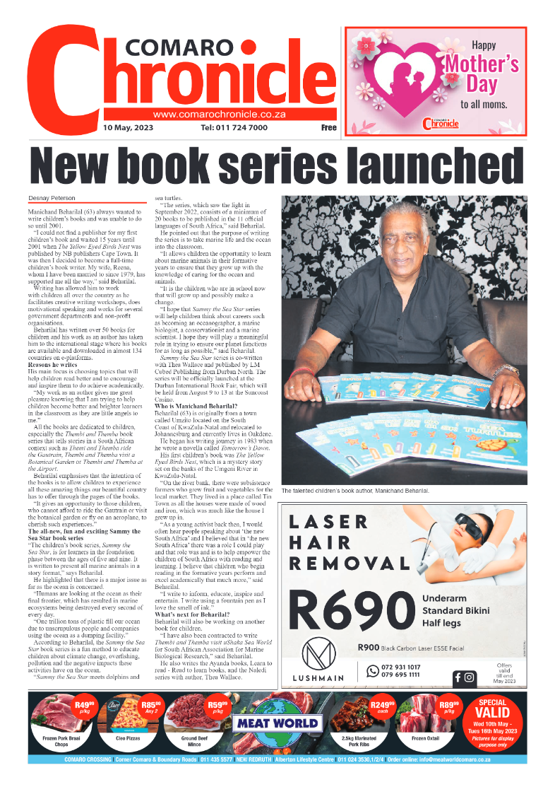 Comaro Chronicle 10 May 2022 page 1