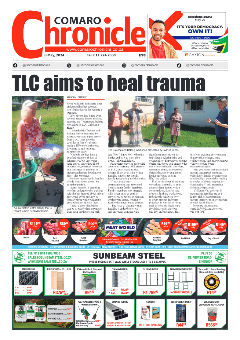 Comaro Chronicle 10 May 2024 page 1