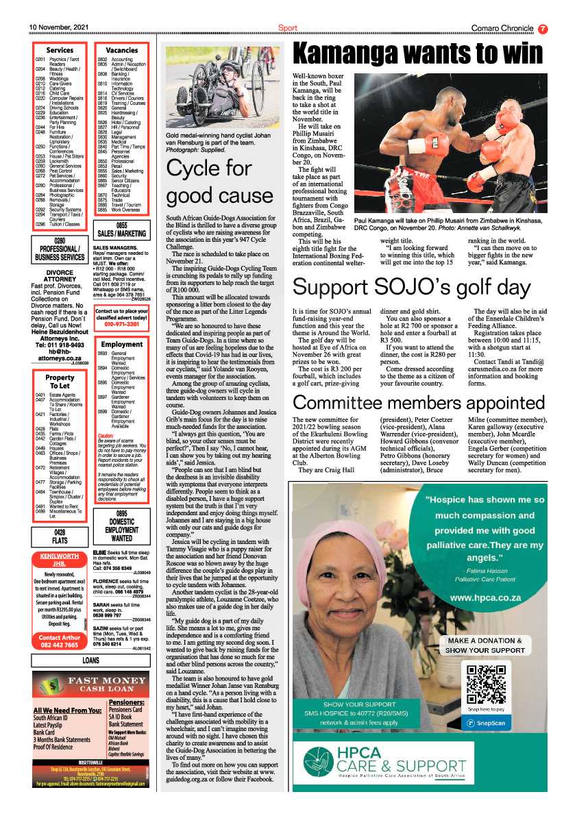 Comaro Chronicle 10 November 2021 page 9