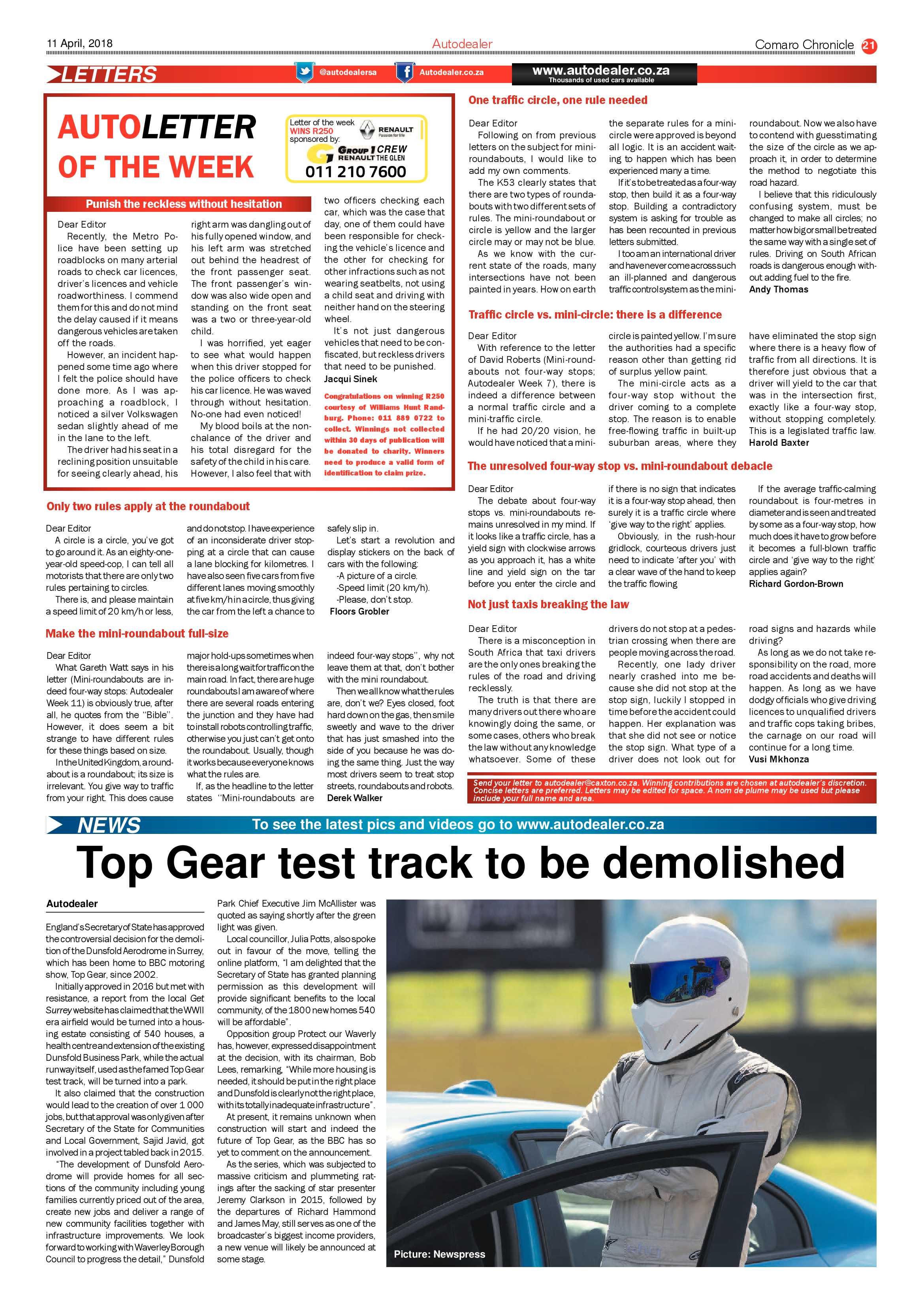 Comaro Chronicle 11 April 2018 page 21