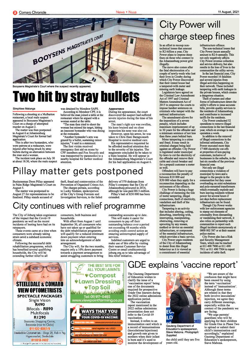 Comaro Chronicle 11 August 2021 page 2