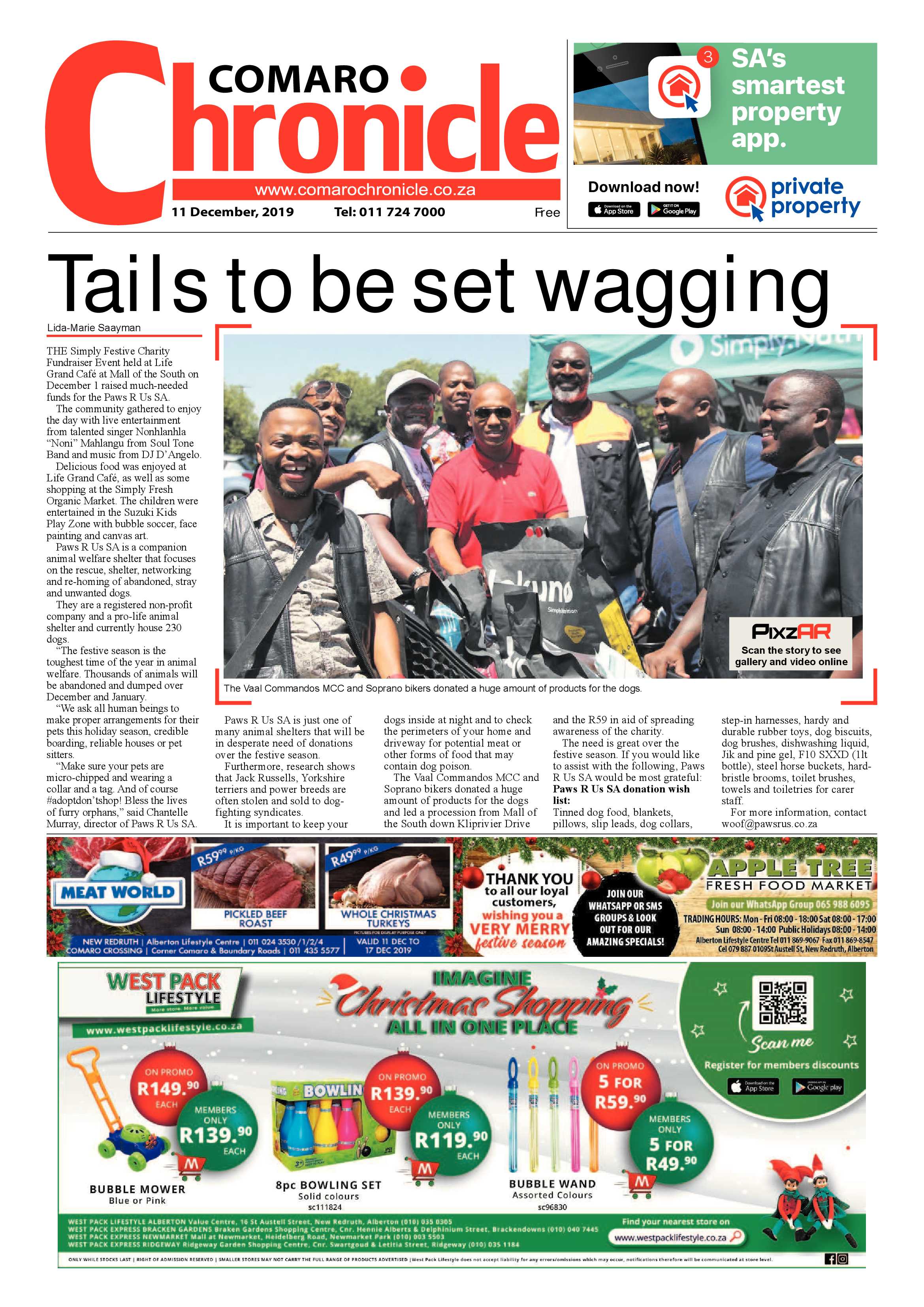 Comaro Chronicle 11 December 2019 page 1