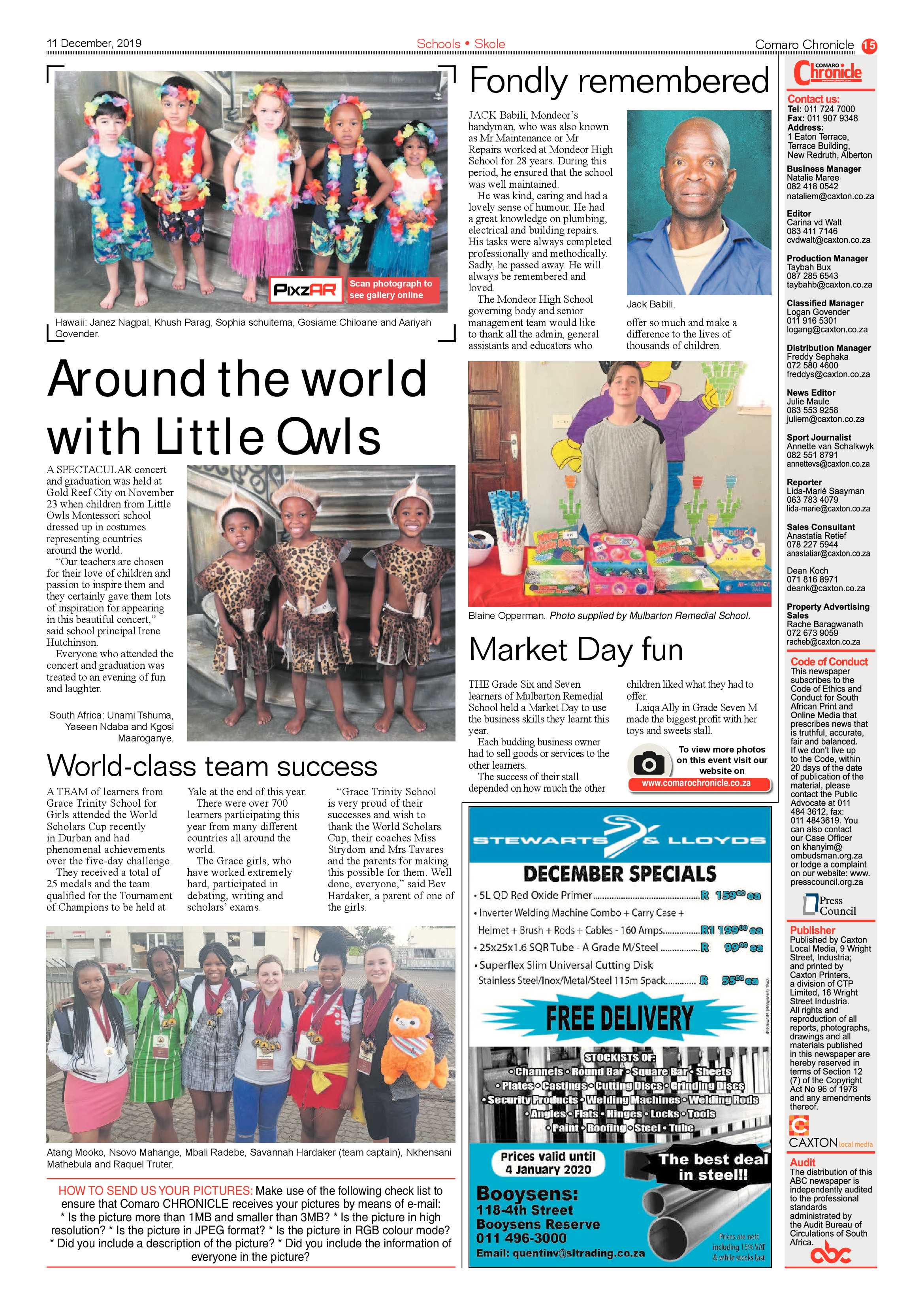 Comaro Chronicle 11 December 2019 page 15