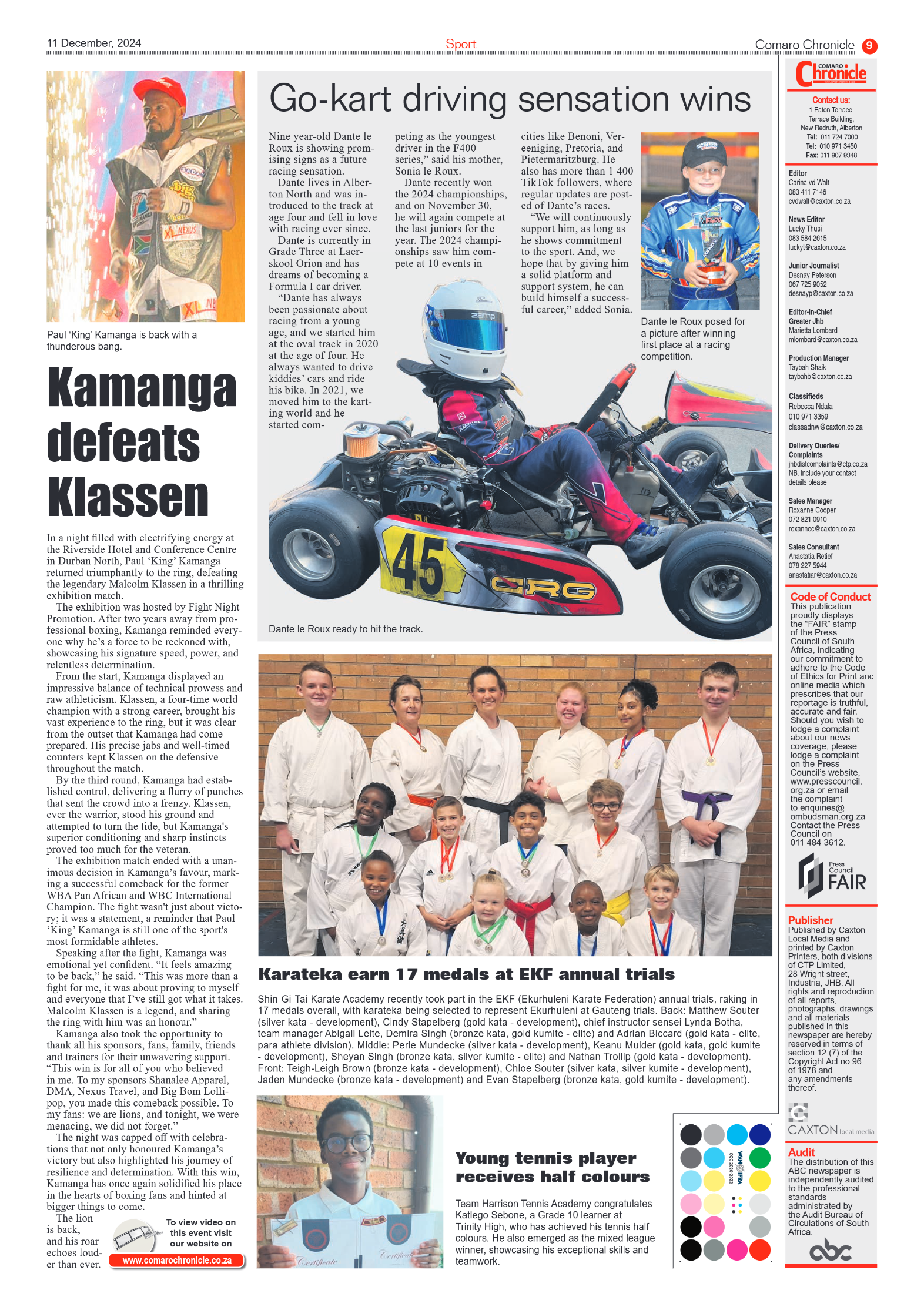 Comaro Chronicle 11 December 2024 page 11