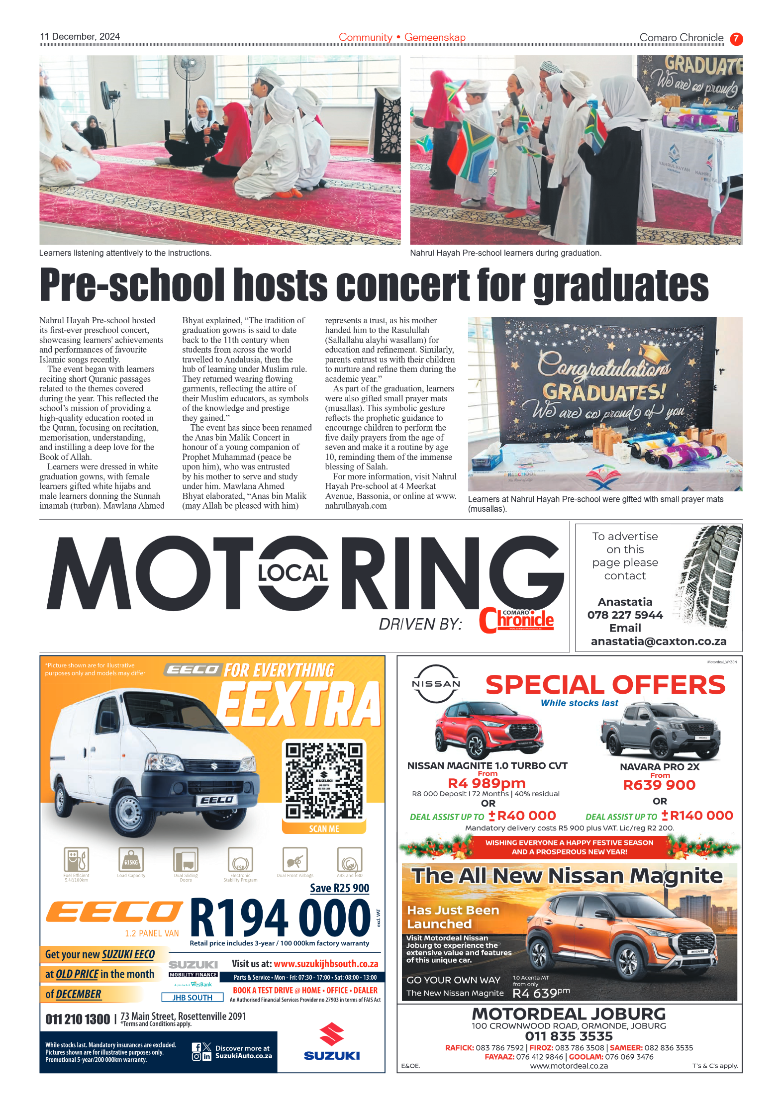 Comaro Chronicle 11 December 2024 page 9