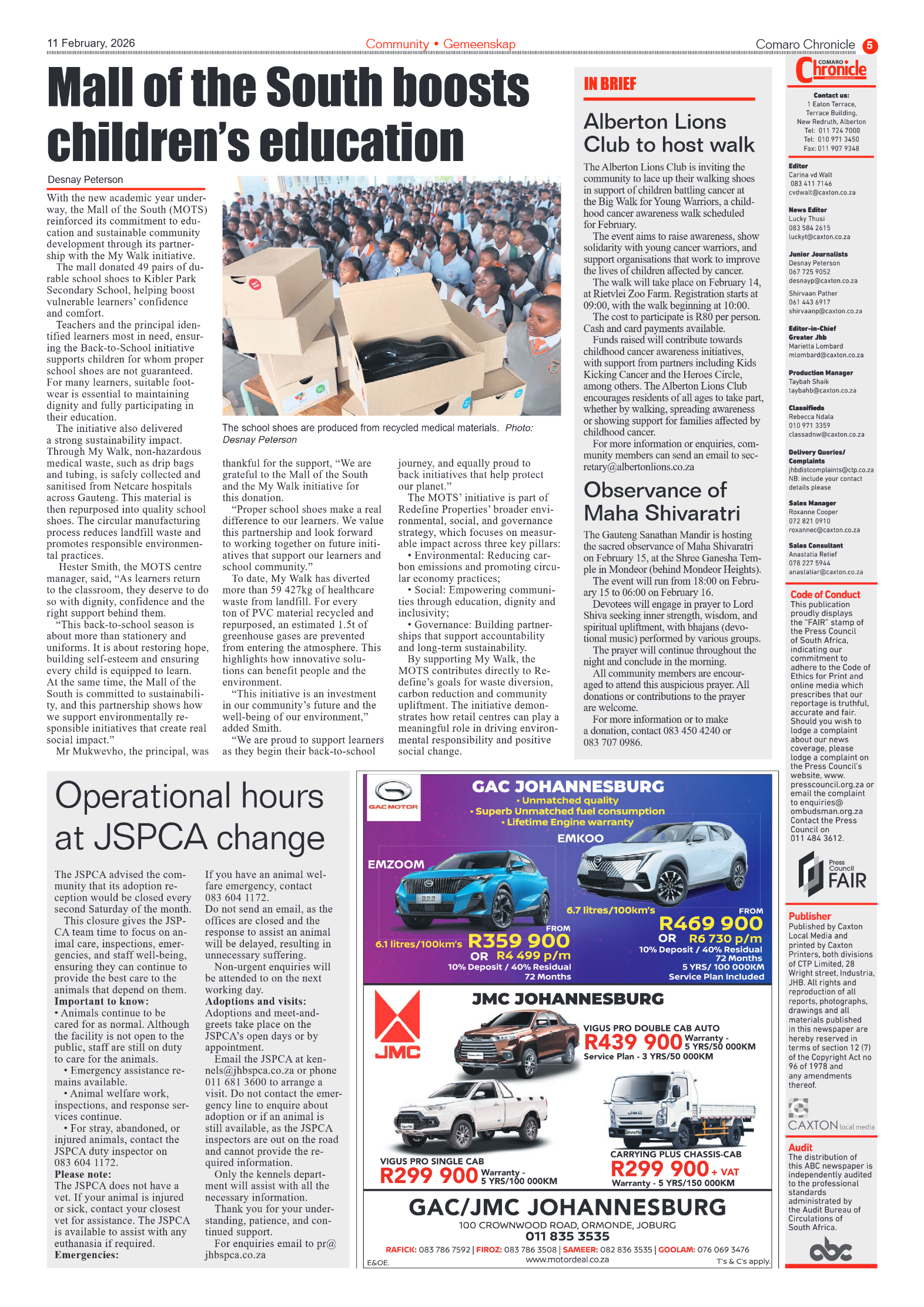 Comaro Chronicle 11 February 2026 page 7