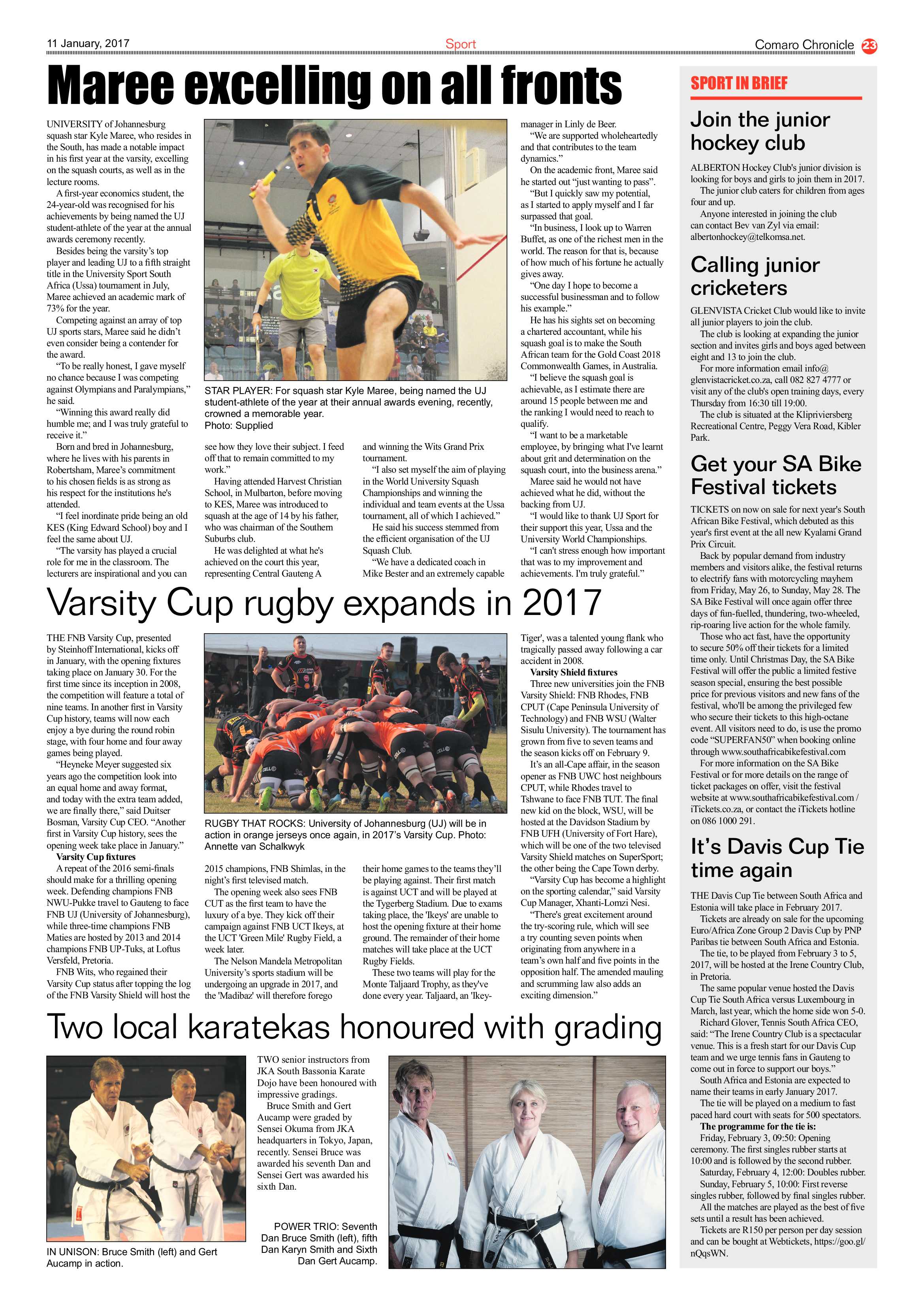 Comaro Chronicle 11 January 2017 page 23