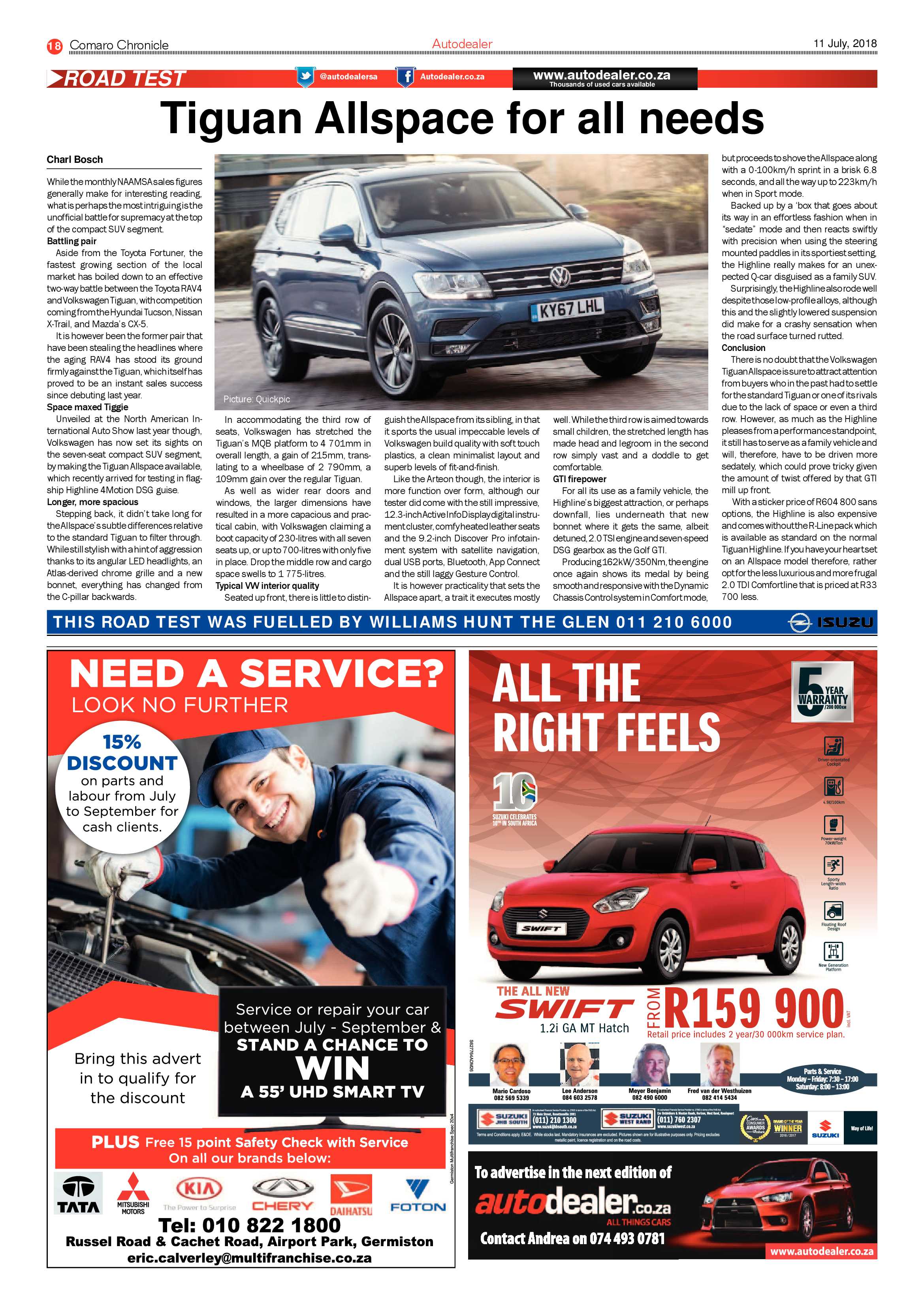 Comaro Chronicle 11 July 2018 page 18