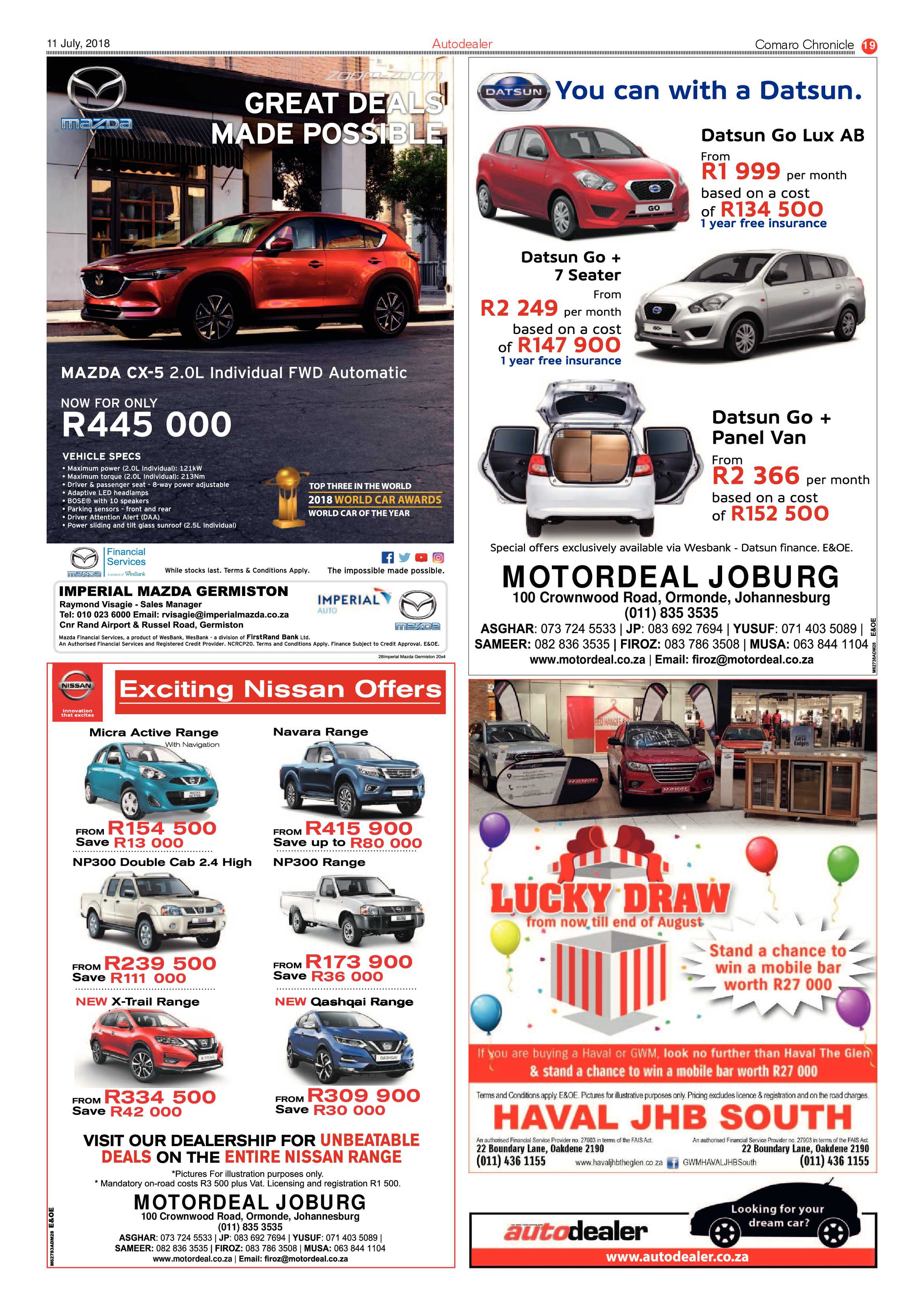 Comaro Chronicle 11 July 2018 page 19