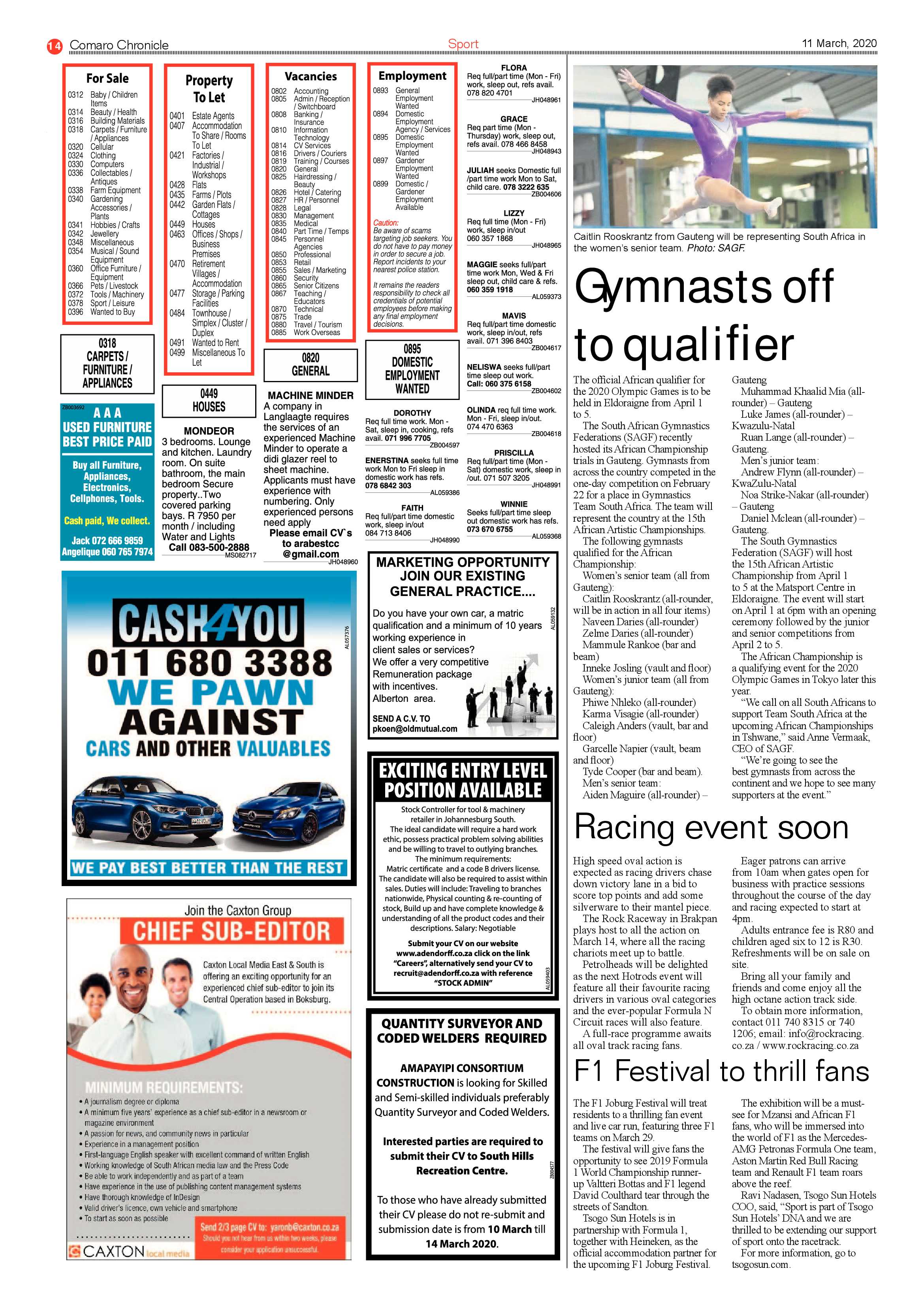 Comaro Chronicle 11 March 2020 page 14