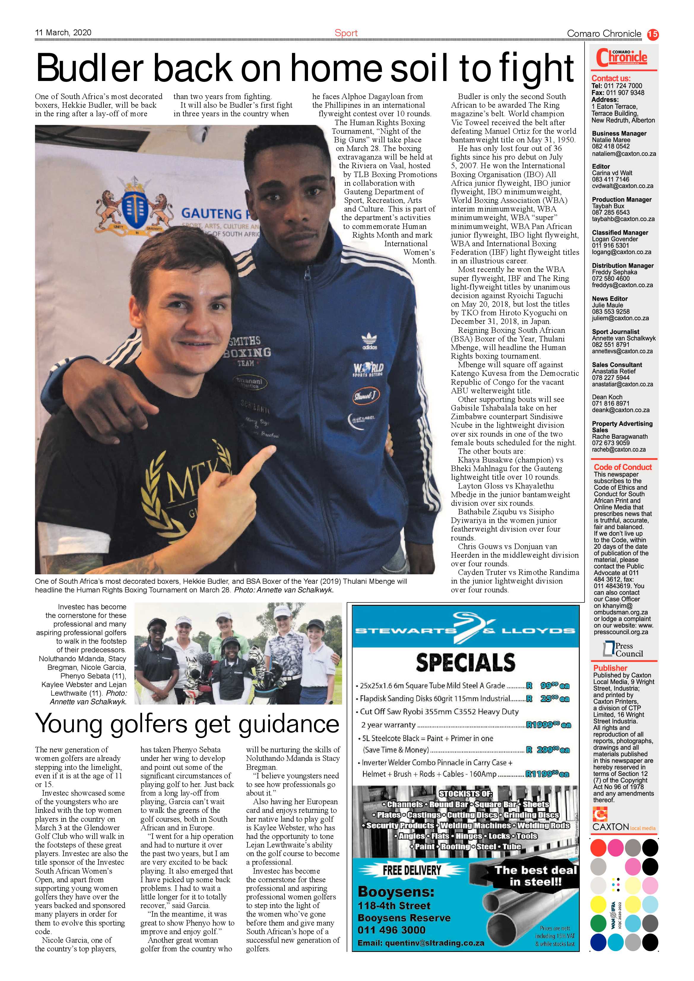 Comaro Chronicle 11 March 2020 page 15