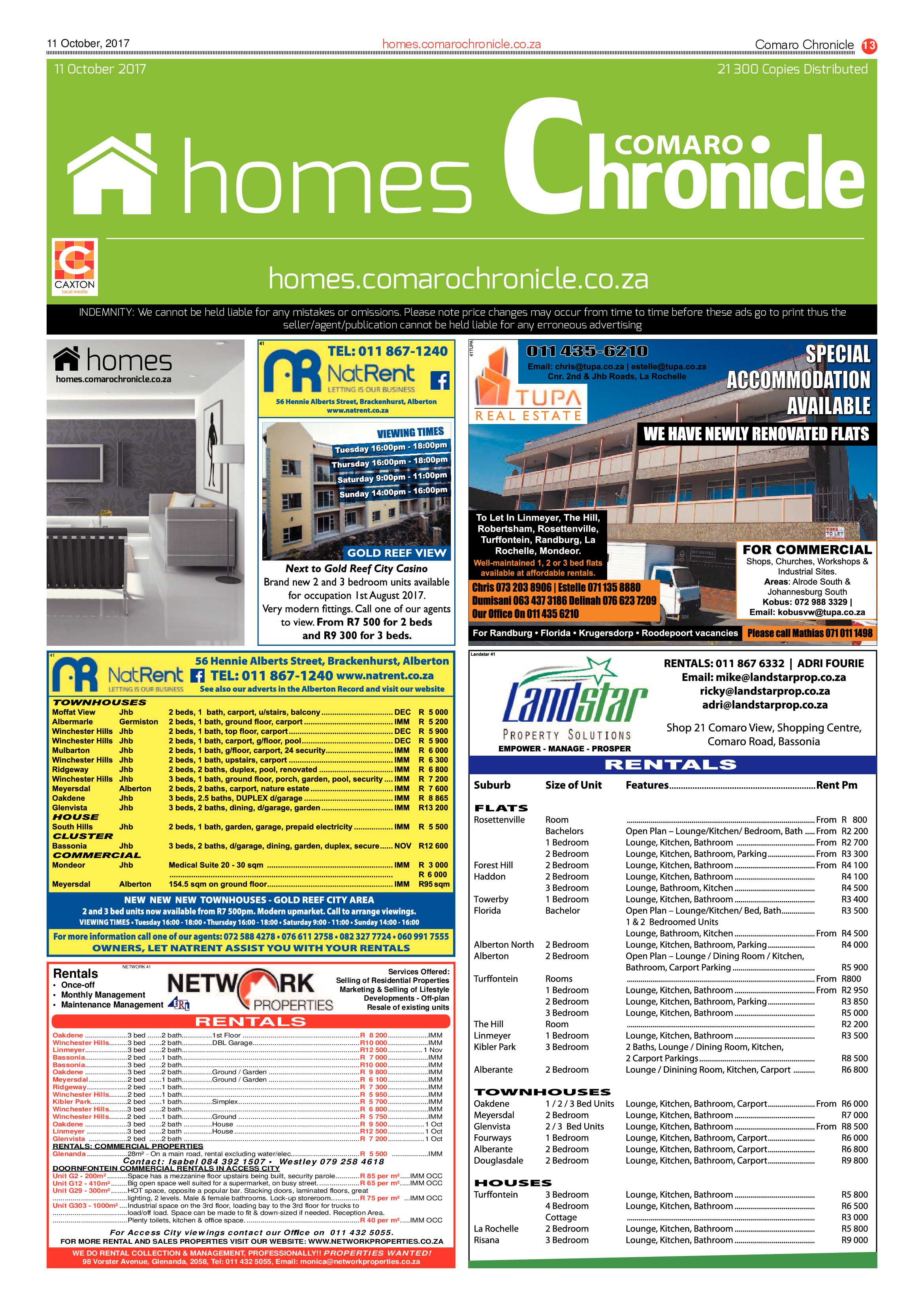 Comaro Chronicle 11 October 2017 page 13