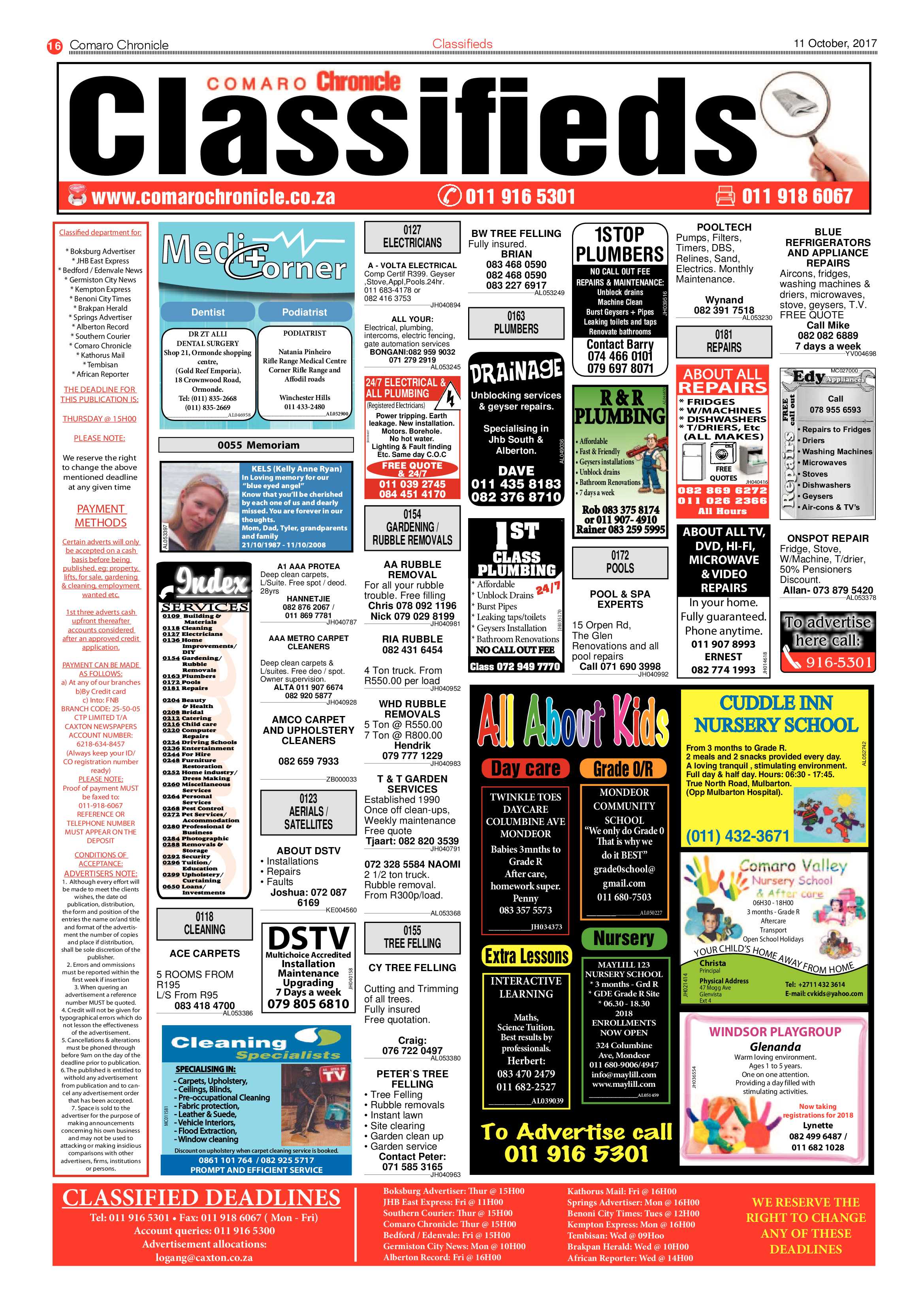 Comaro Chronicle 11 October 2017 page 16
