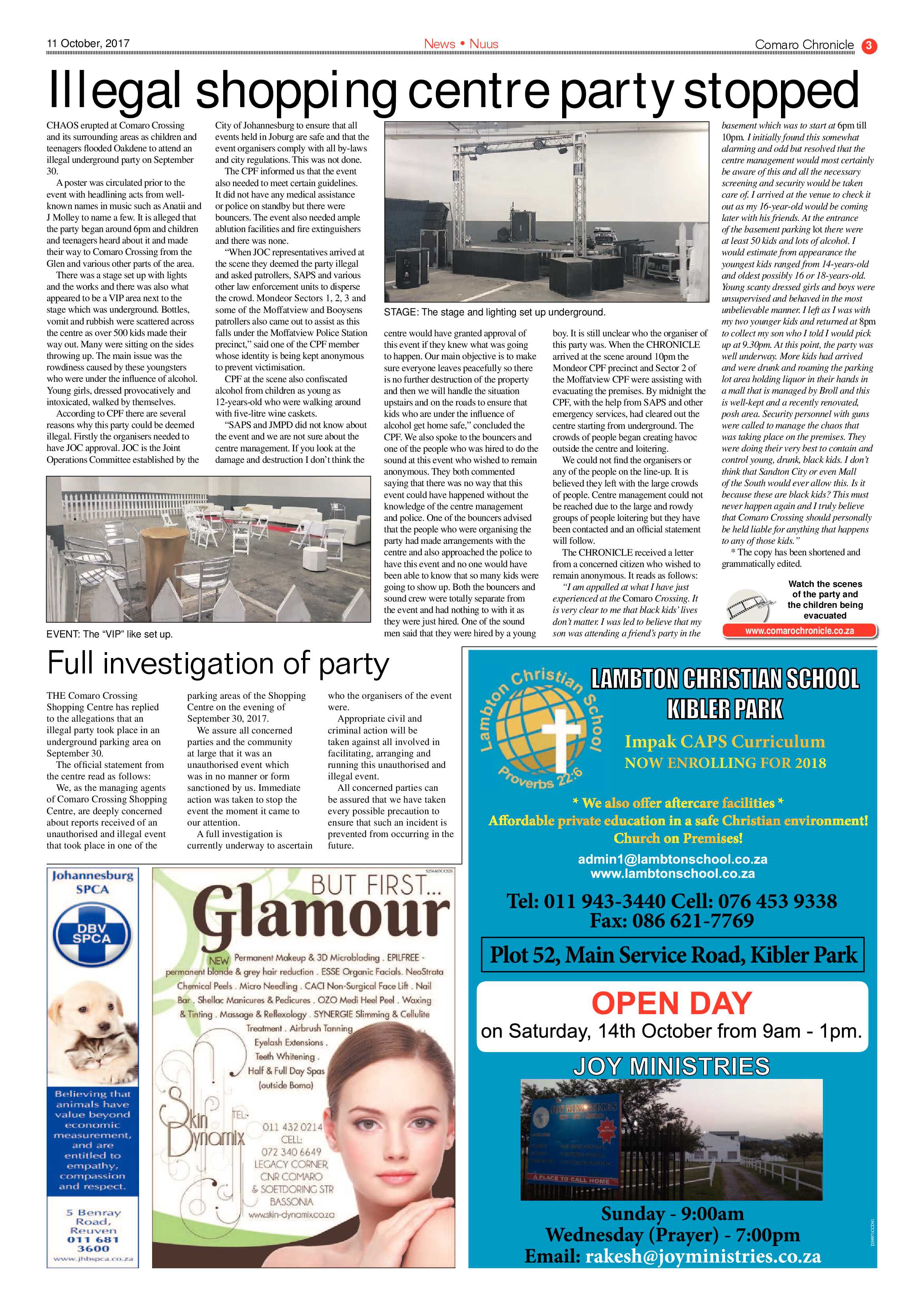 Comaro Chronicle 11 October 2017 page 3