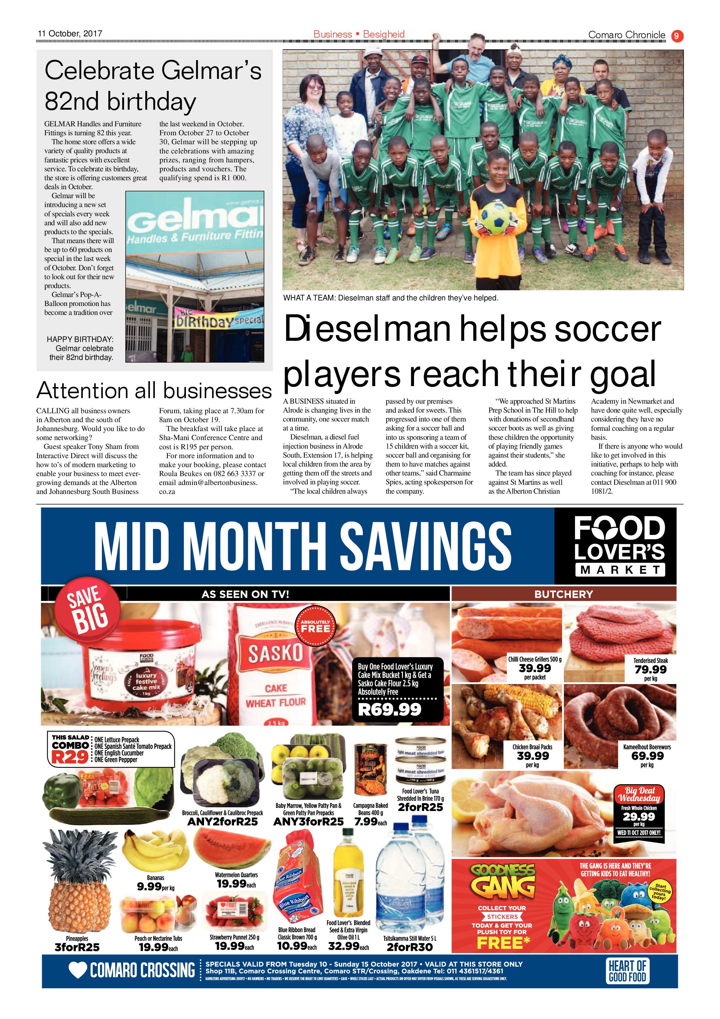 Comaro Chronicle 11 October 2017 page 9