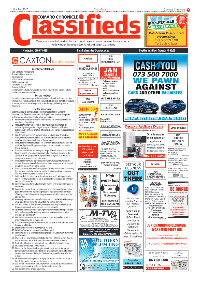 Comaro Chronicle 11 October 2023 page 7