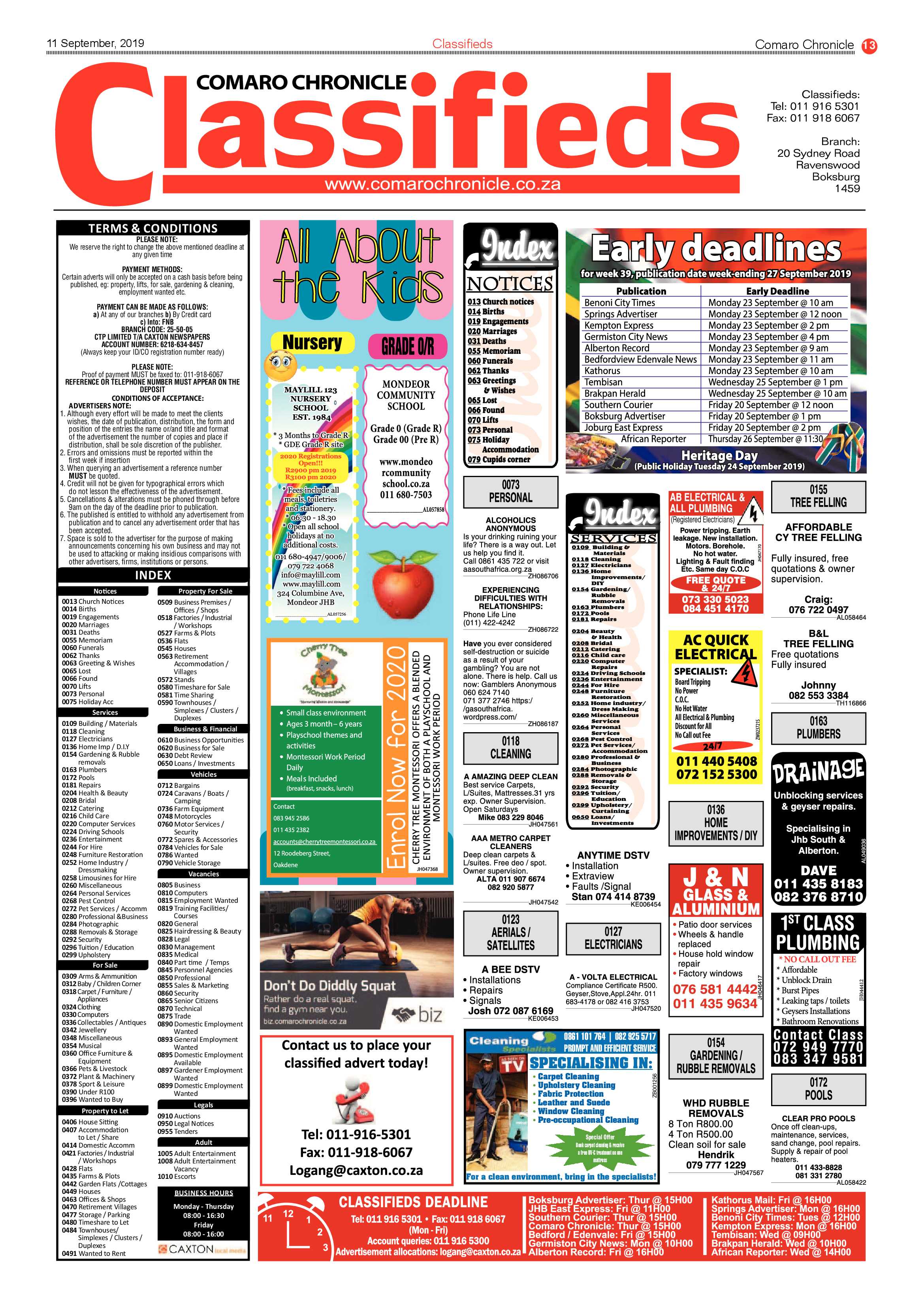 Comaro Chronicle 11 September 2019 page 13
