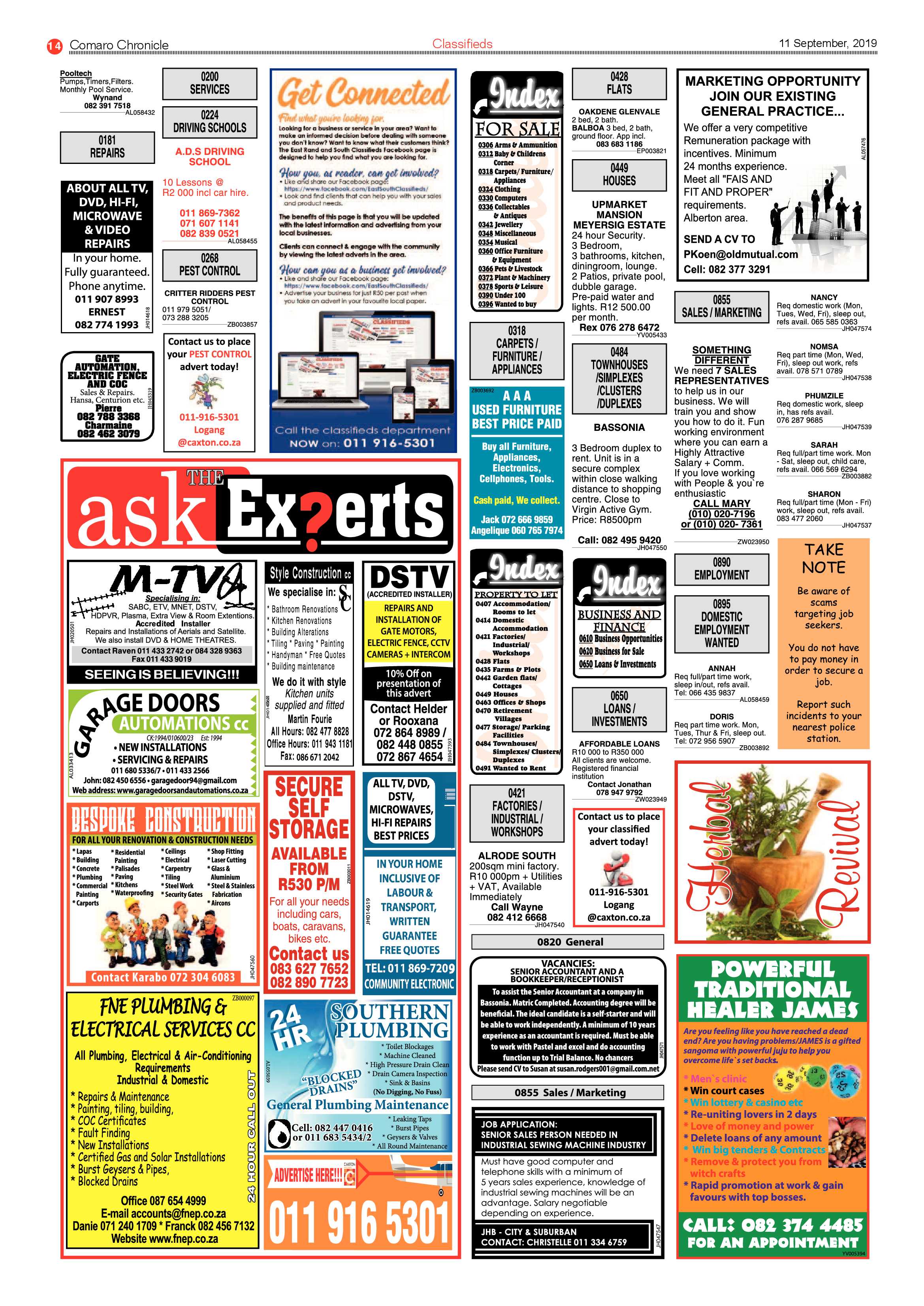 Comaro Chronicle 11 September 2019 page 14