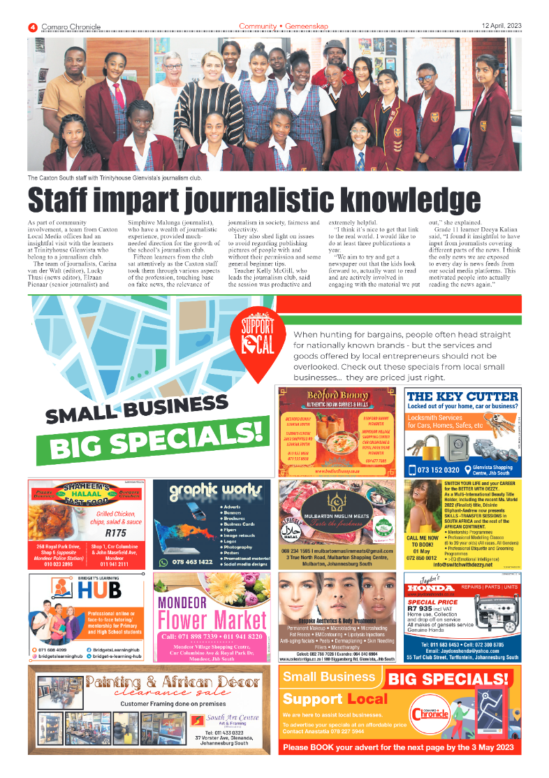 Comaro Chronicle 12 April 2023 page 4