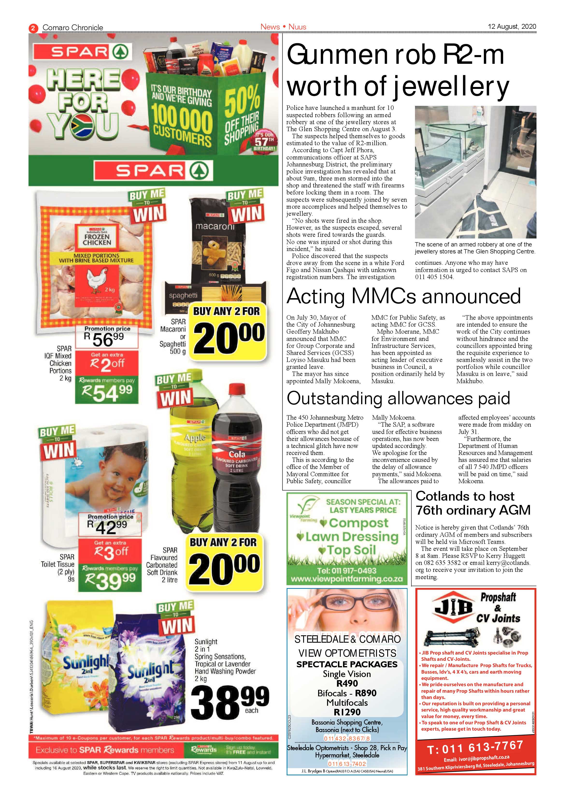 Comaro Chronicle 12 August 2020 page 2