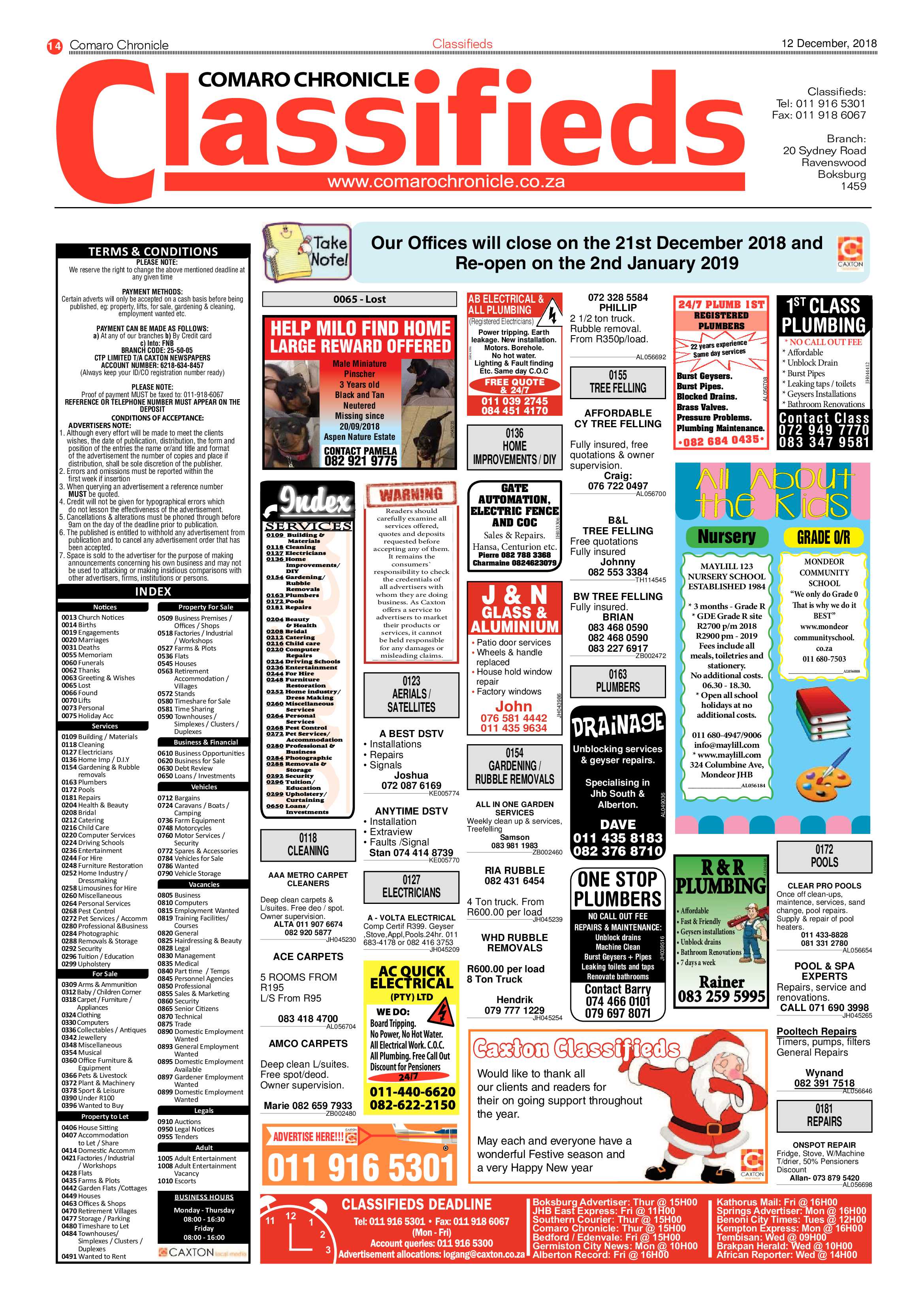 Comaro Chronicle 12 December 2018 page 14