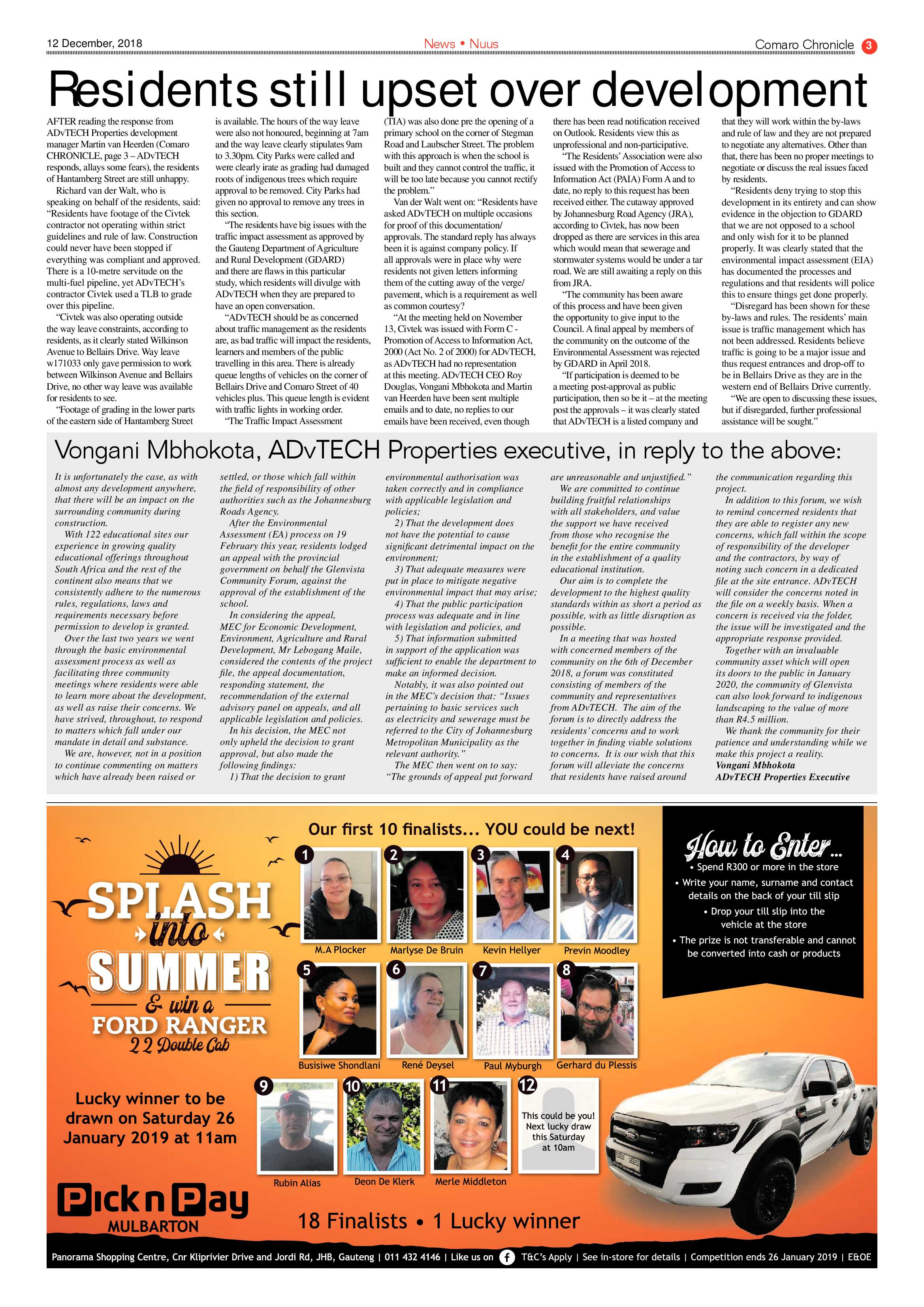 Comaro Chronicle 12 December 2018 page 3