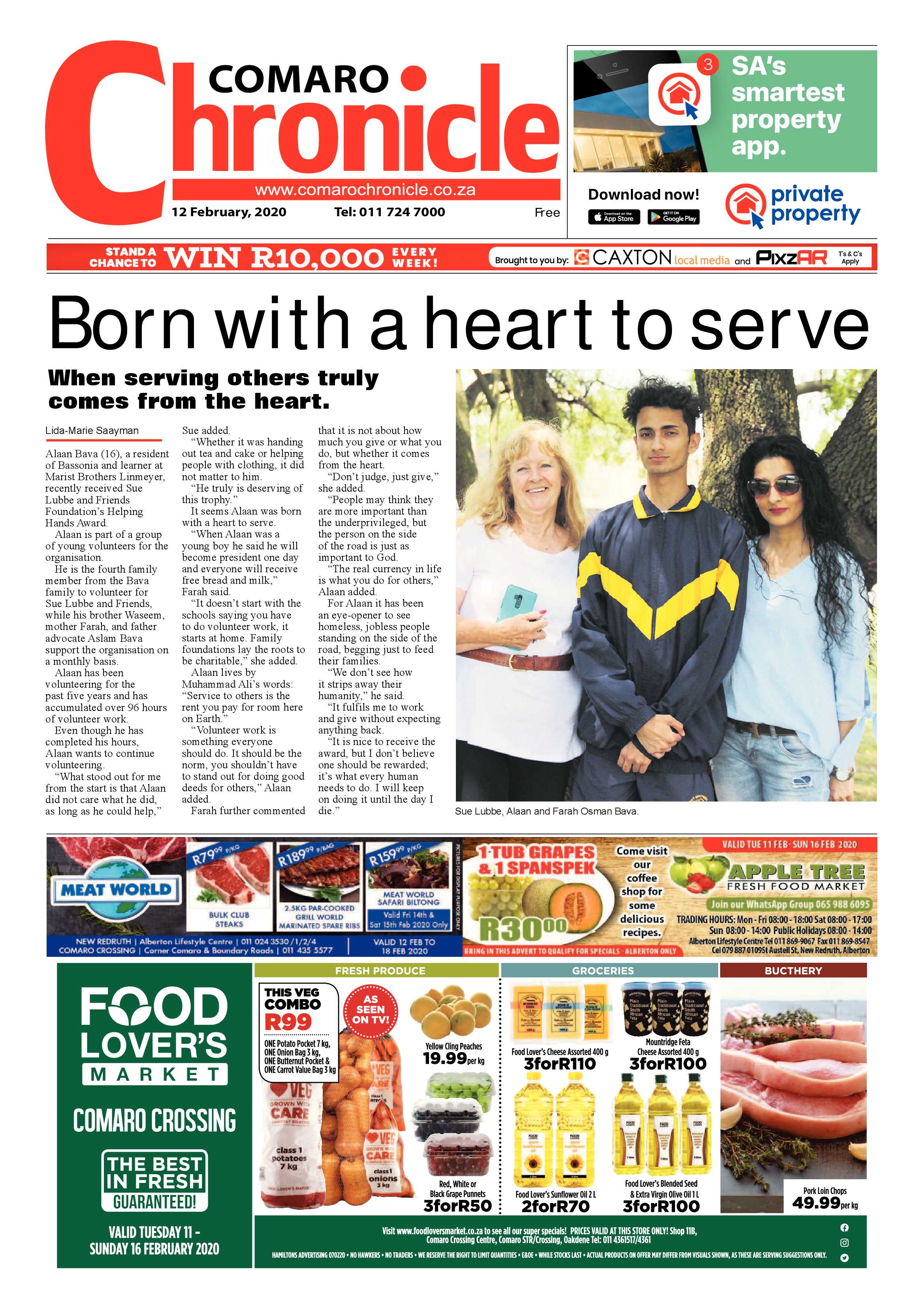 Comaro Chronicle 12 February 2020 page 1