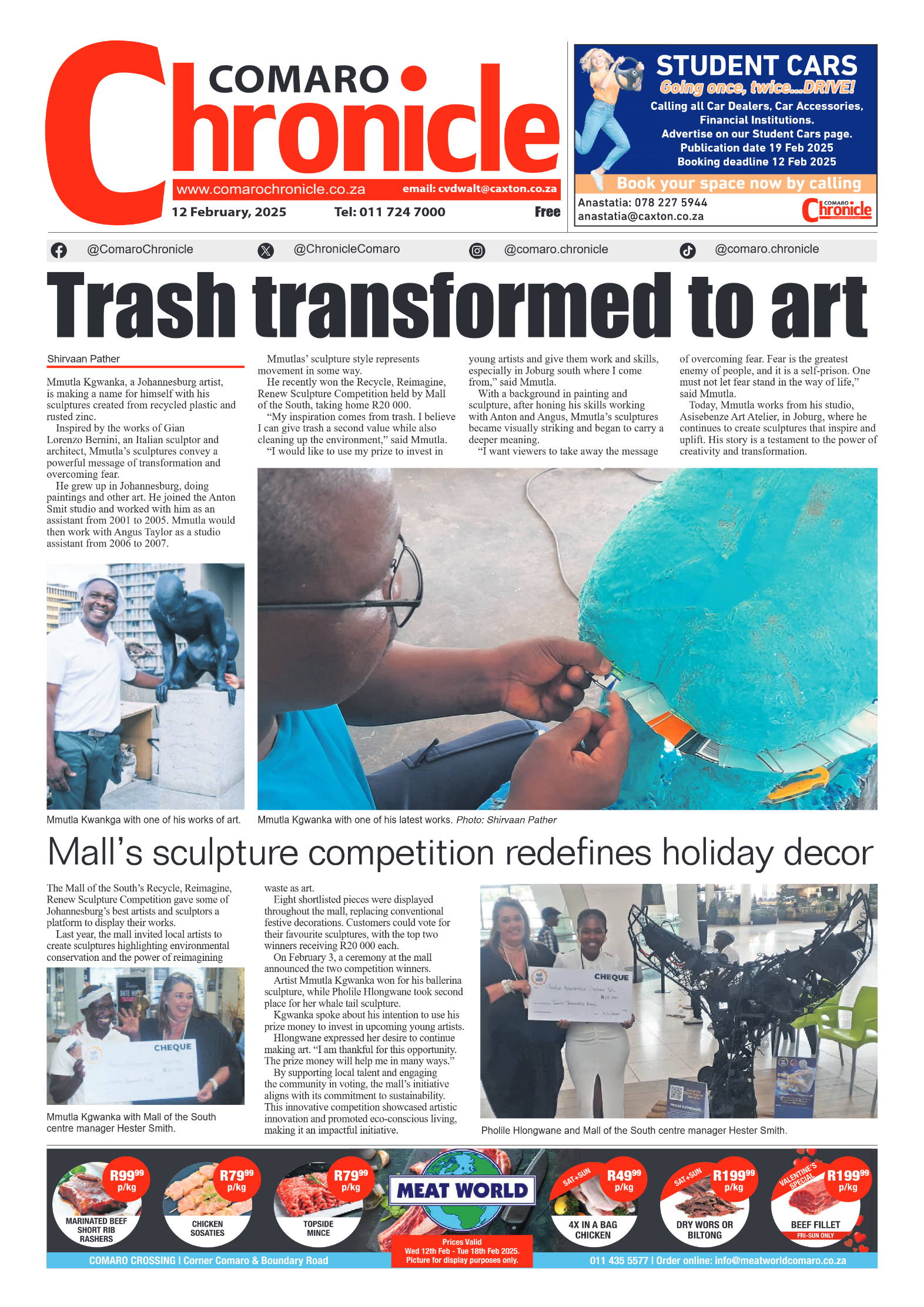Comaro Chronicle 12 February 2025 page 1