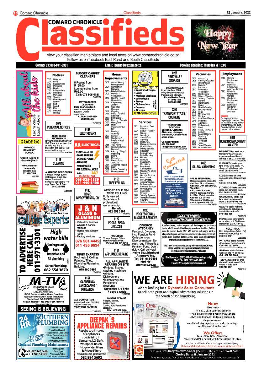 Comaro Chronicle 12 January 2022 page 12