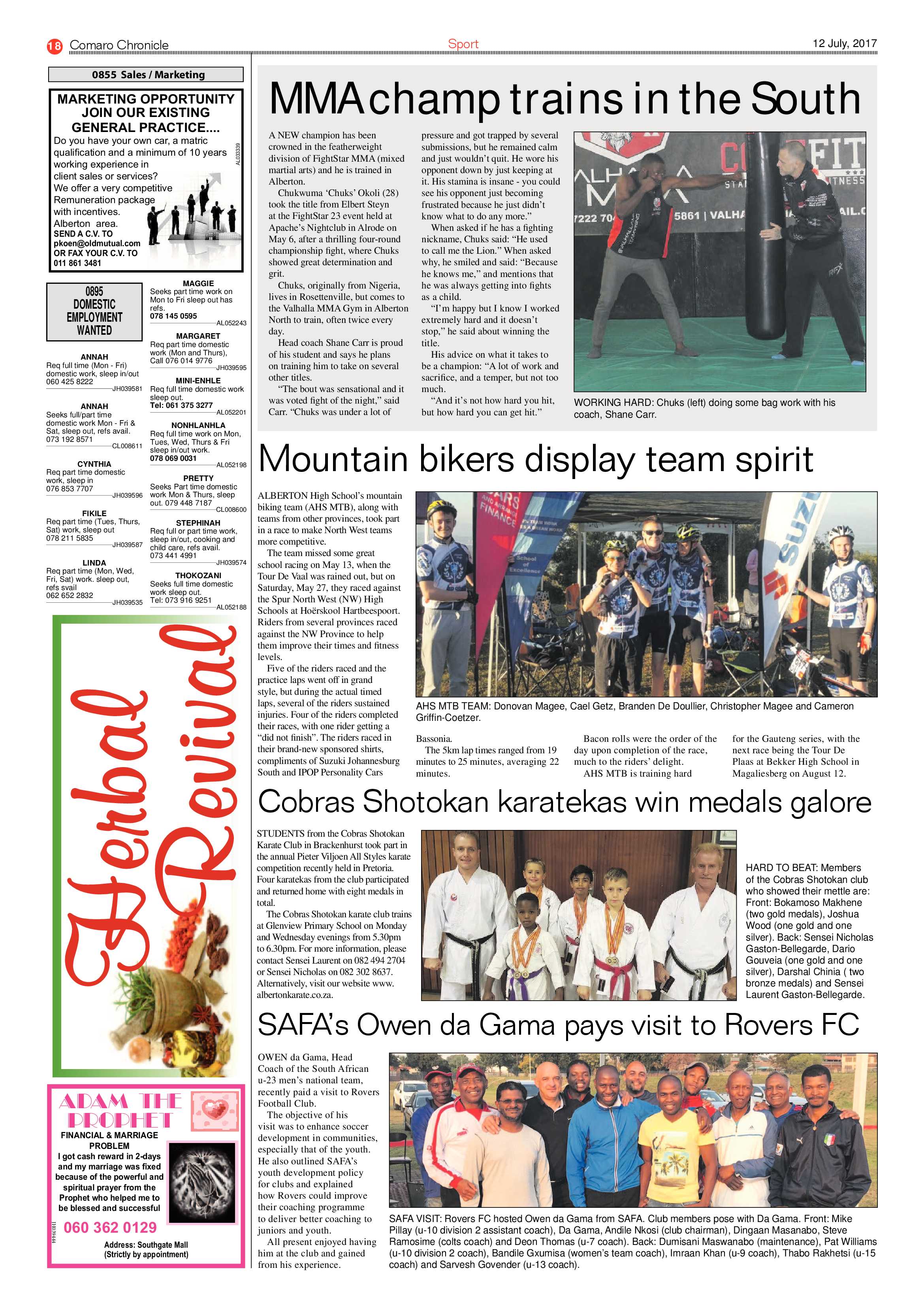 Comaro Chronicle 12 July 2017 page 18