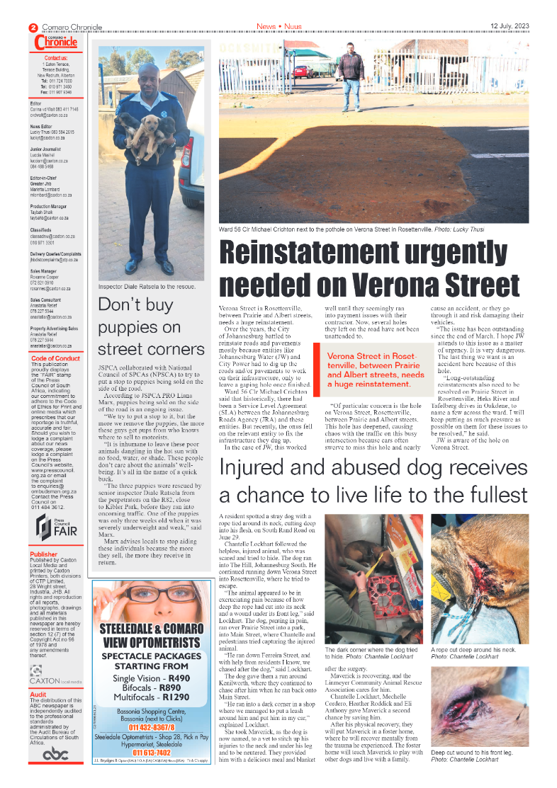 Comaro Chronicle 12 July 2023 page 2
