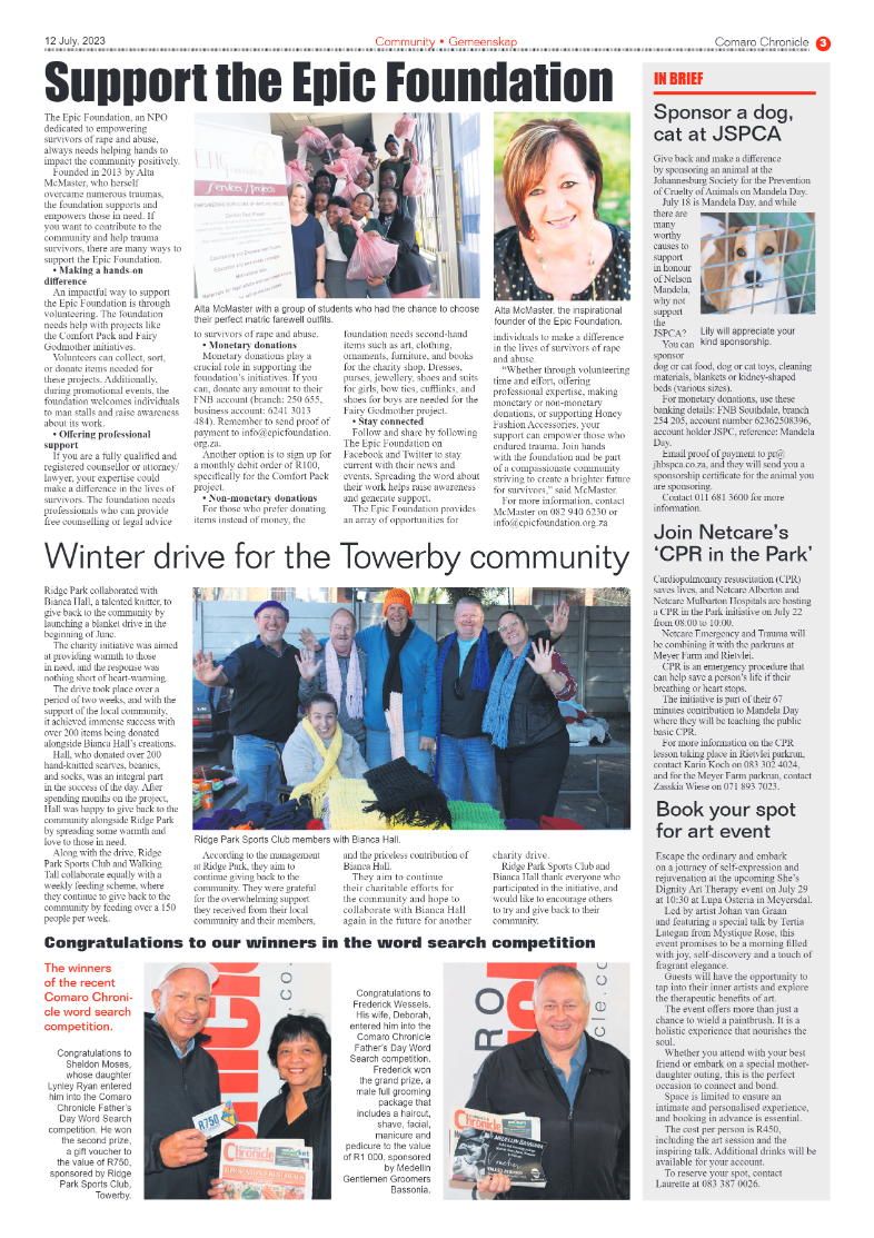 Comaro Chronicle 12 July 2023 page 3