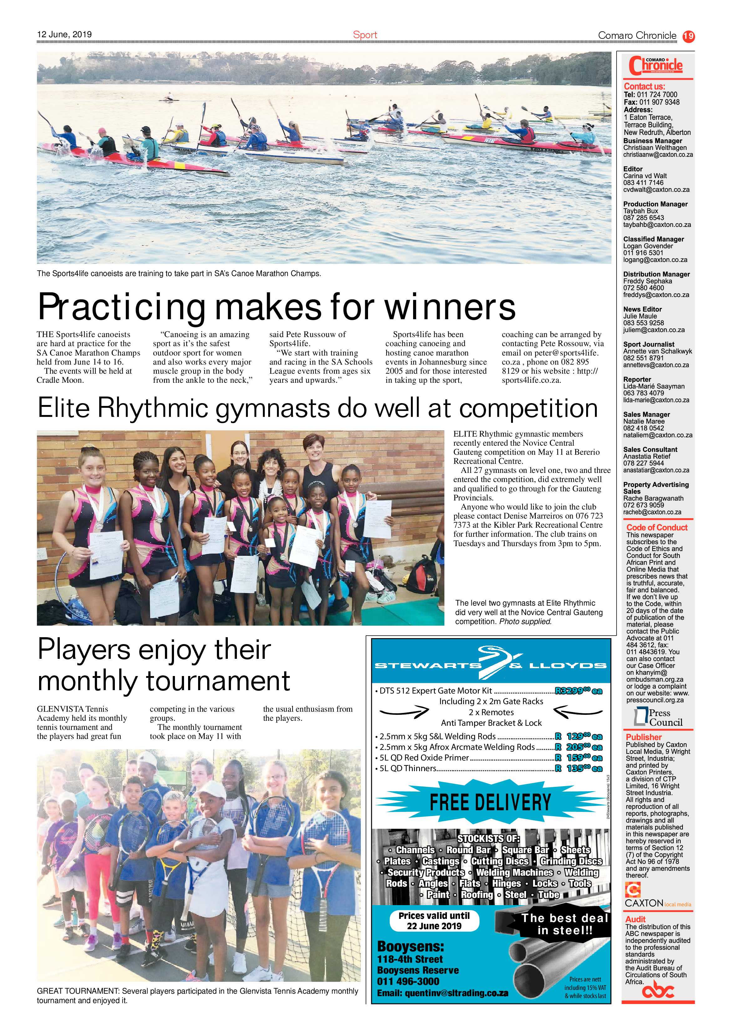 Comaro Chronicle 12 June 2019 page 19
