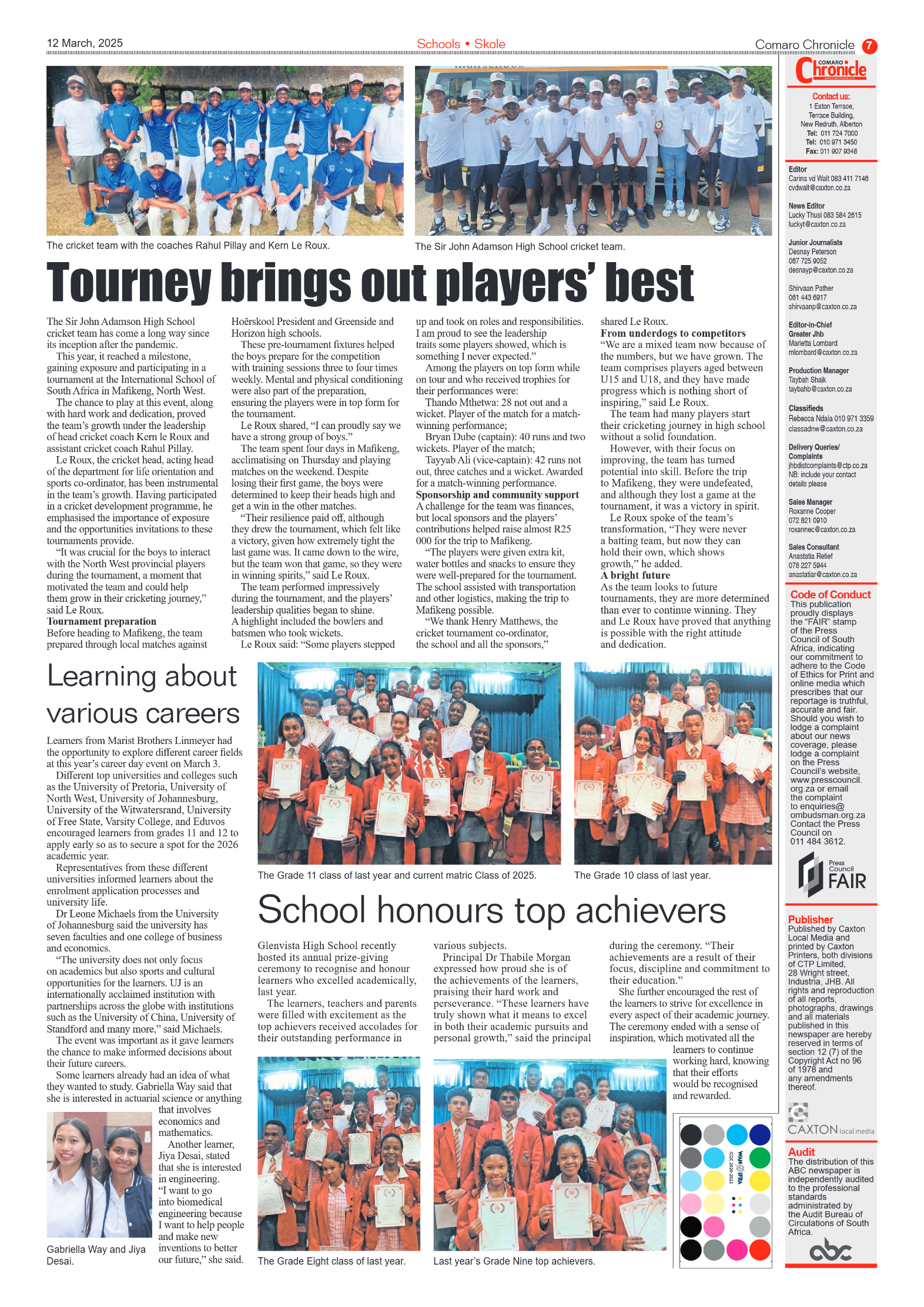 Comaro Chronicle 12 March 2025 page 9