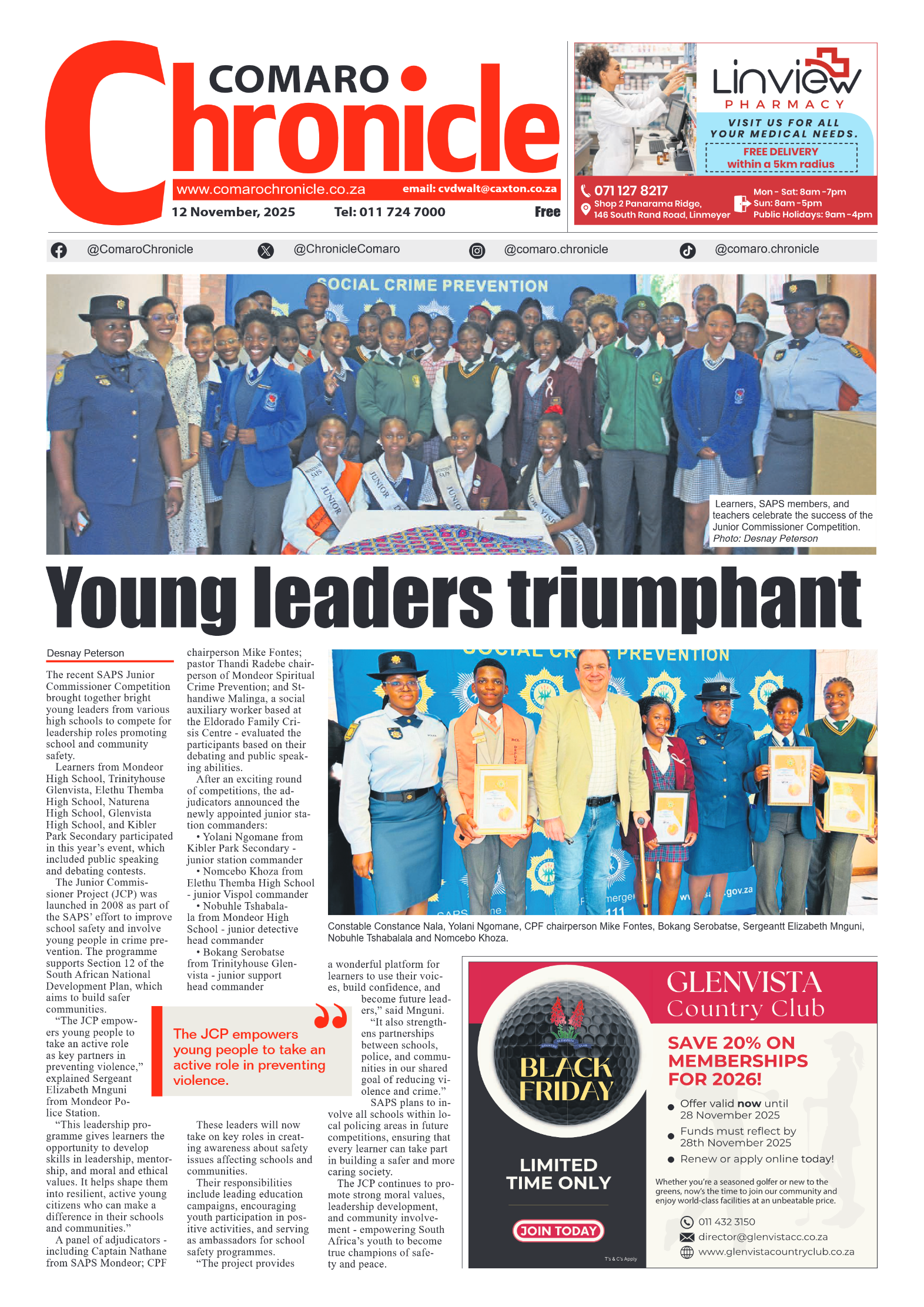 Comaro Chronicle 12 November 2025 page 3