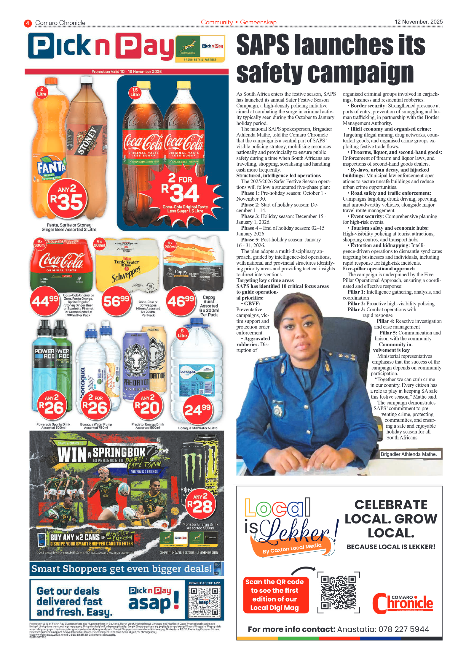 Comaro Chronicle 12 November 2025 page 6