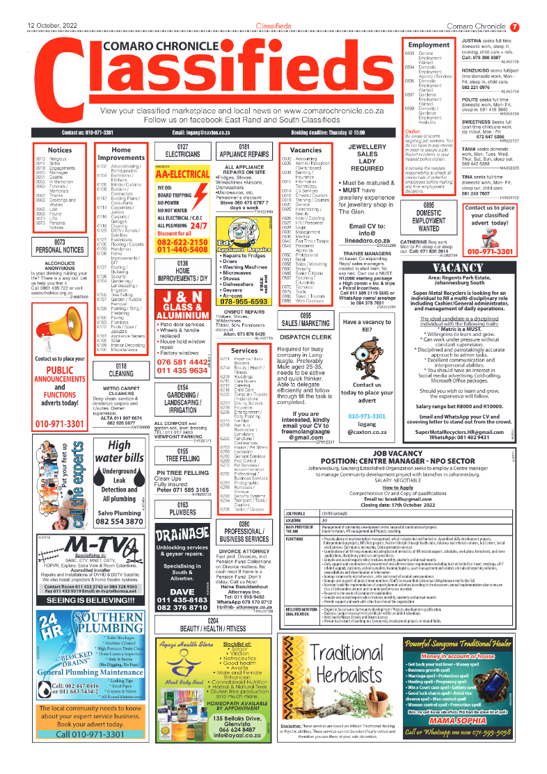 Comaro Chronicle 12 October 2022 page 7