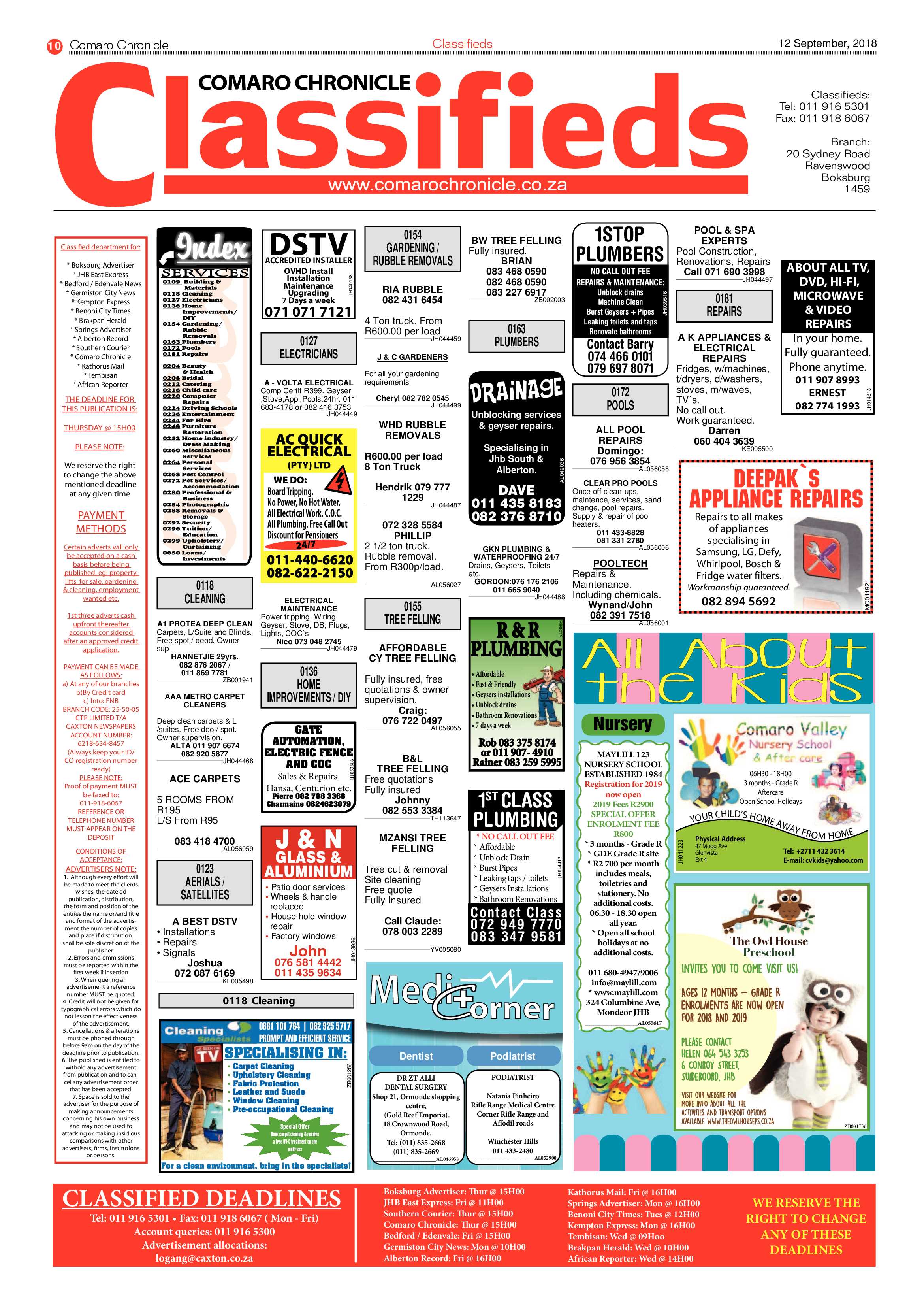 Comaro Chronicle 12 September 2018 page 10