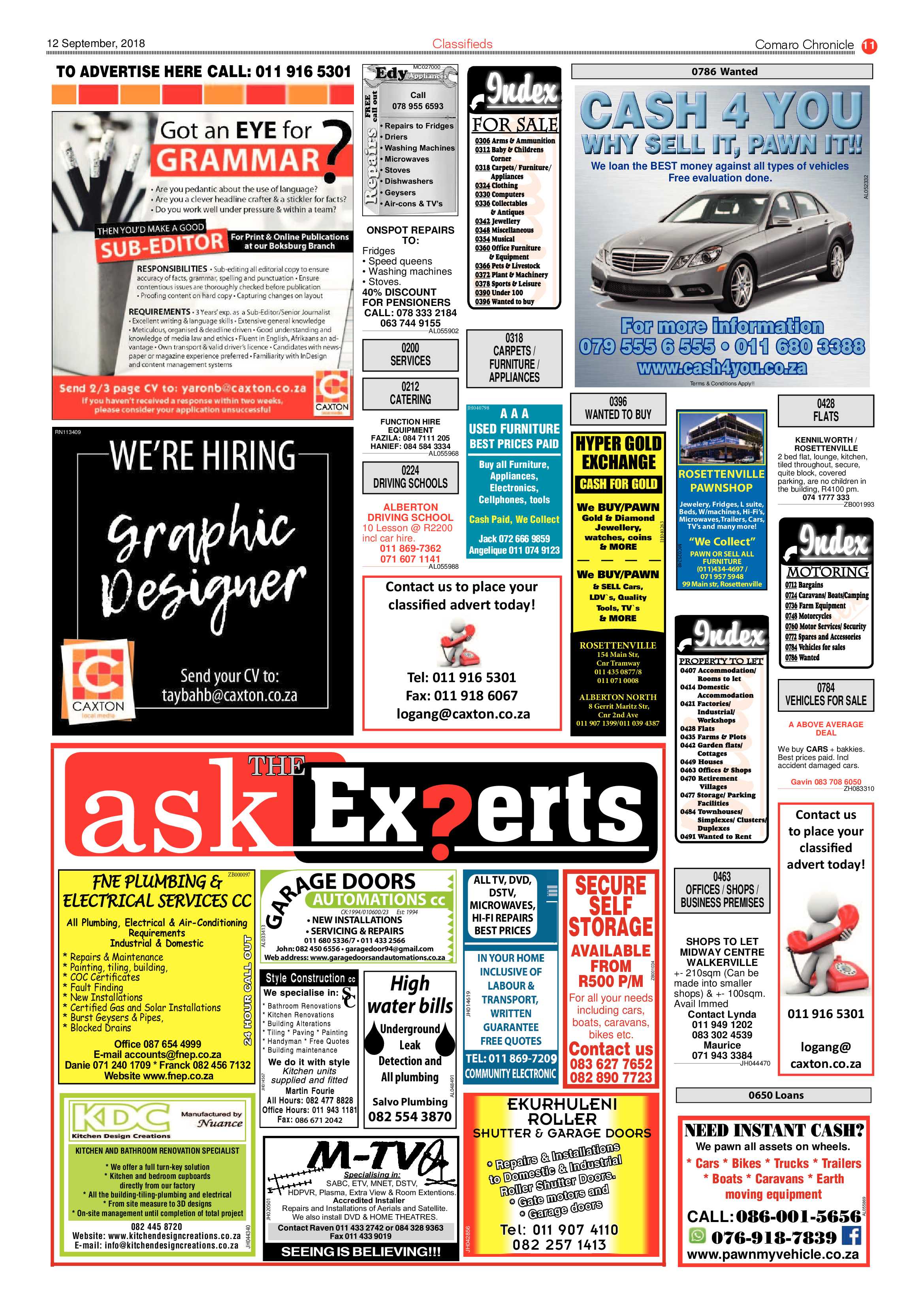 Comaro Chronicle 12 September 2018 page 11