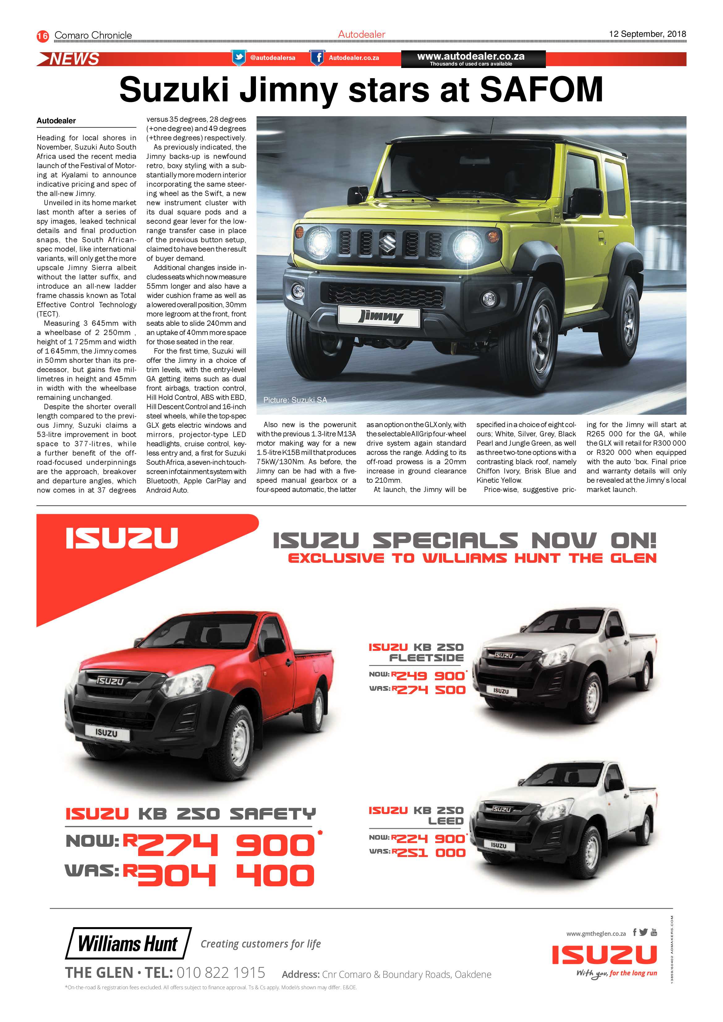 Comaro Chronicle 12 September 2018 page 16