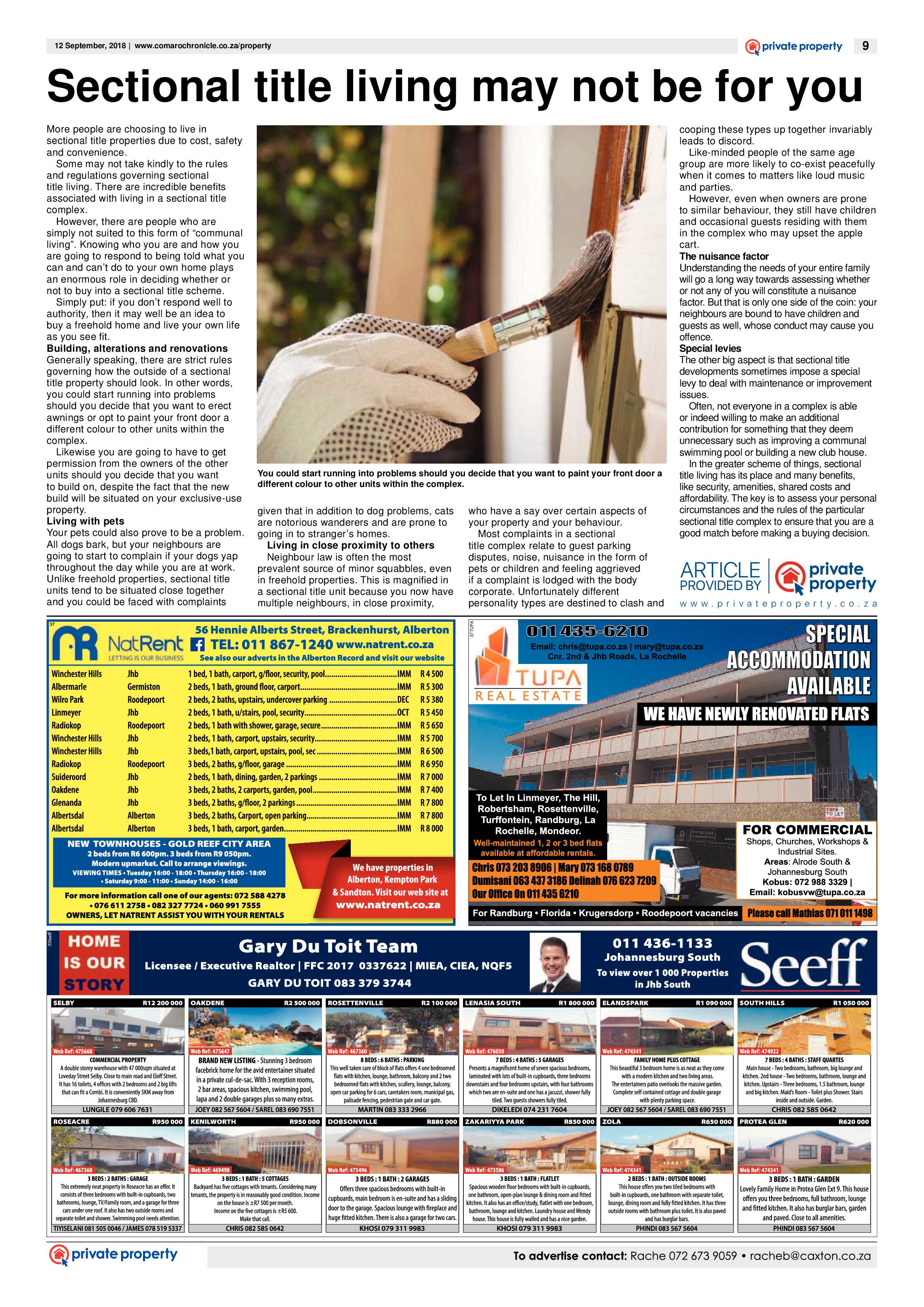 Comaro Chronicle 12 September 2018 page 9