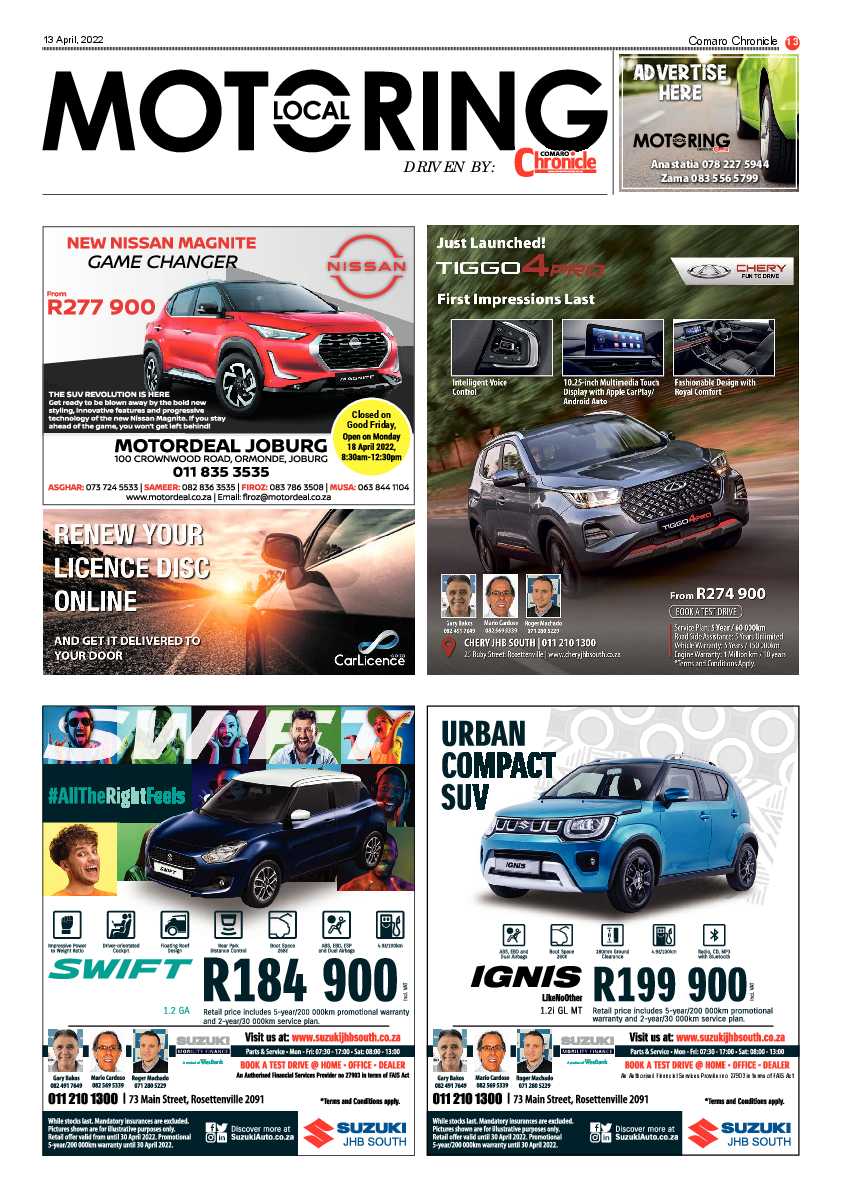 Comaro Chronicle 13 April 2022 page 15