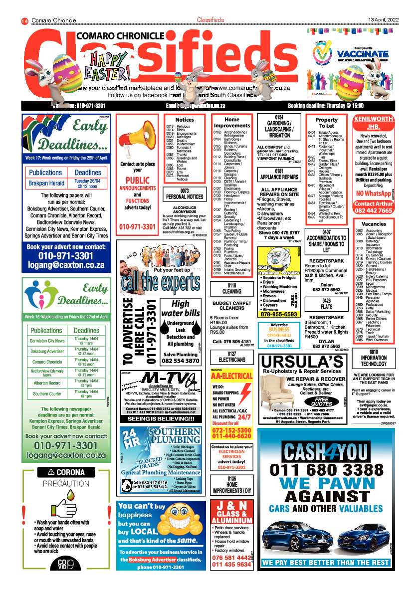 Comaro Chronicle 13 April 2022 page 16